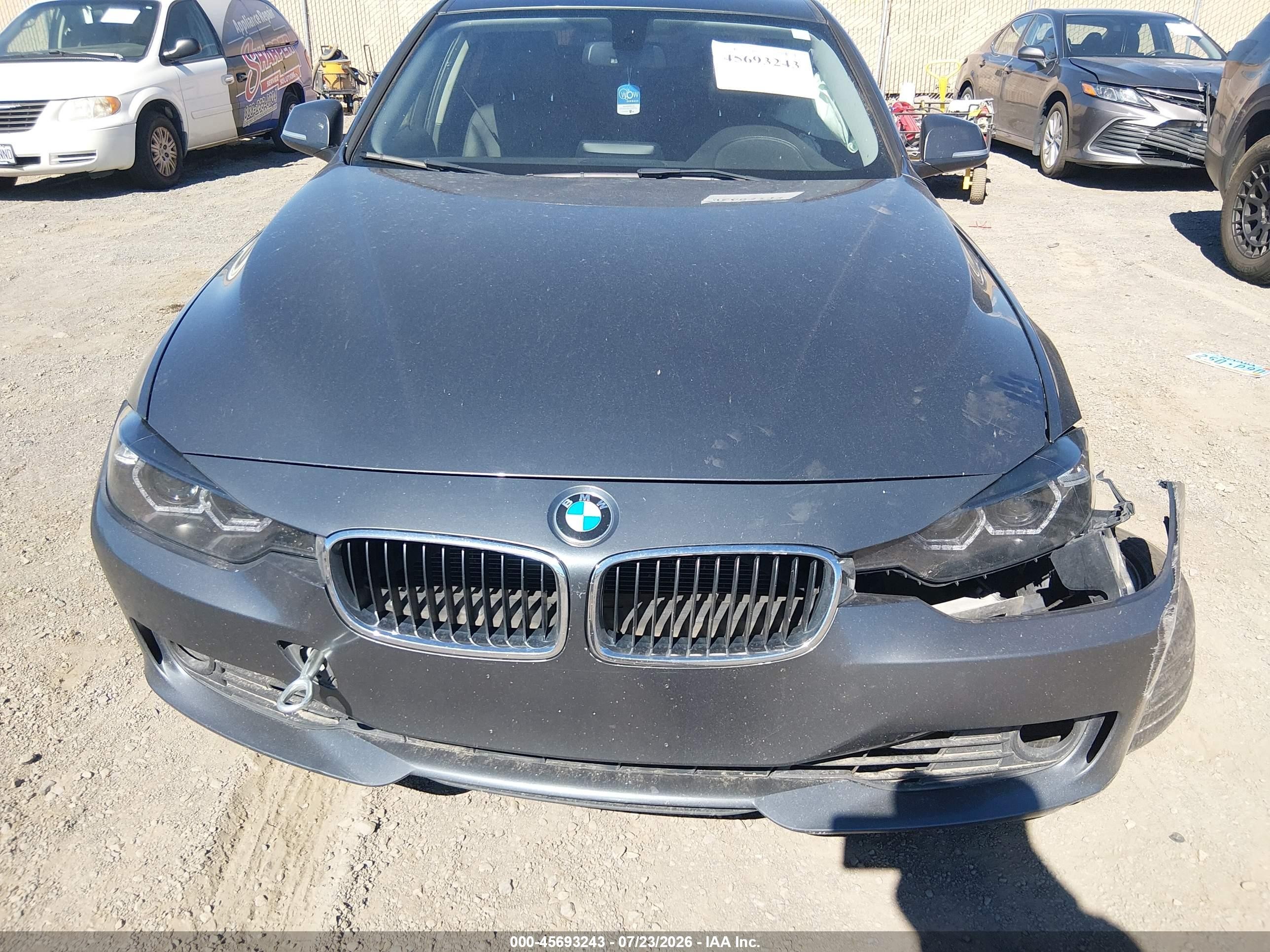2014 Bmw 328i Xdrive Gray vin: WBA3B3C58EF545185