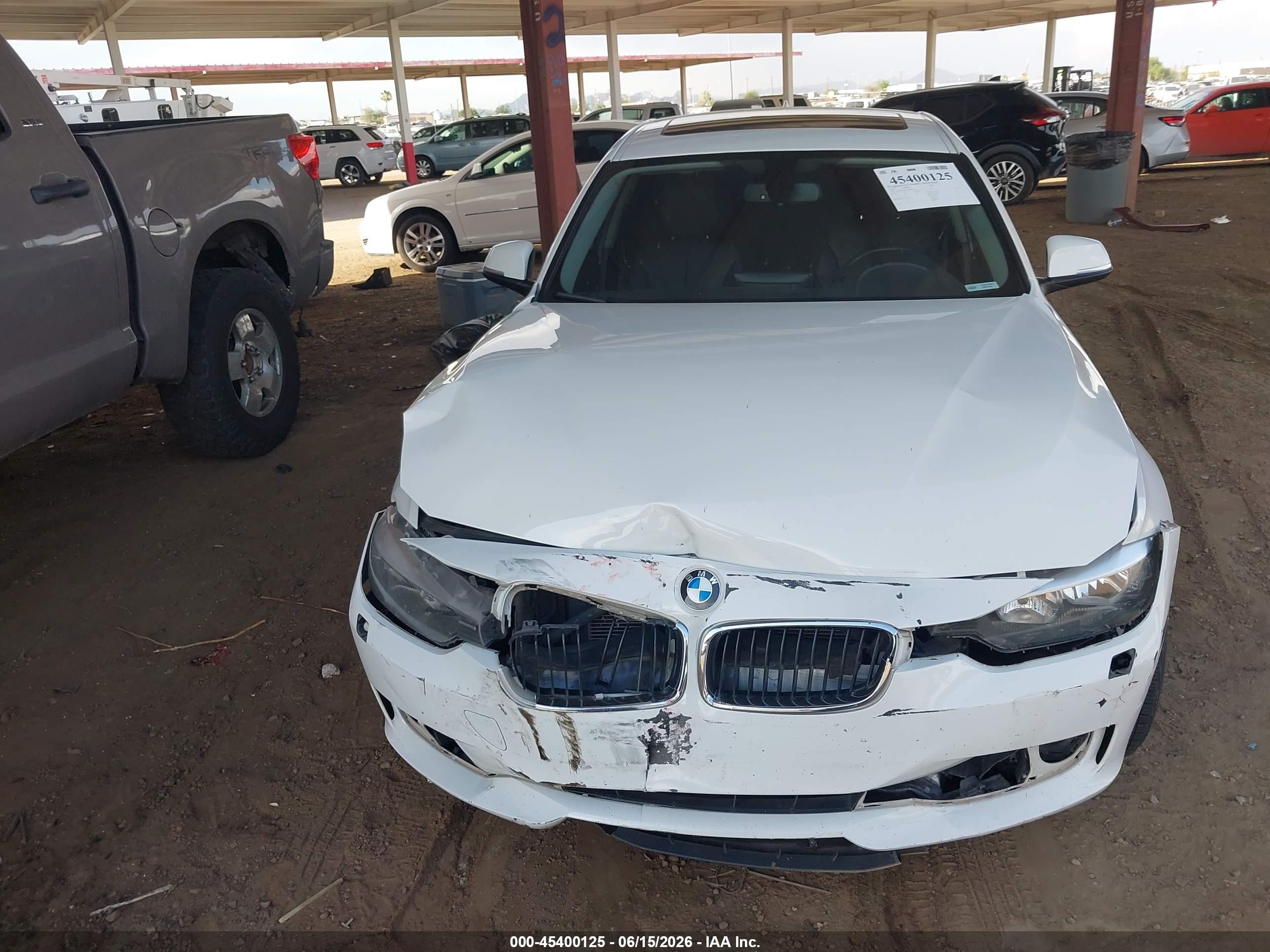 2014 Bmw 328i Xdrive White vin: WBA3B3C58EJ982505