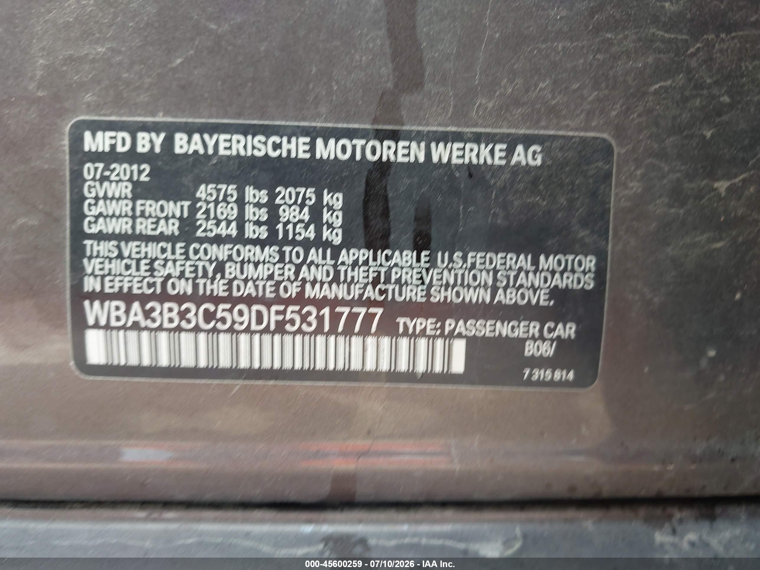 2013 Bmw 328i Xdrive Brown vin: WBA3B3C59DF531777