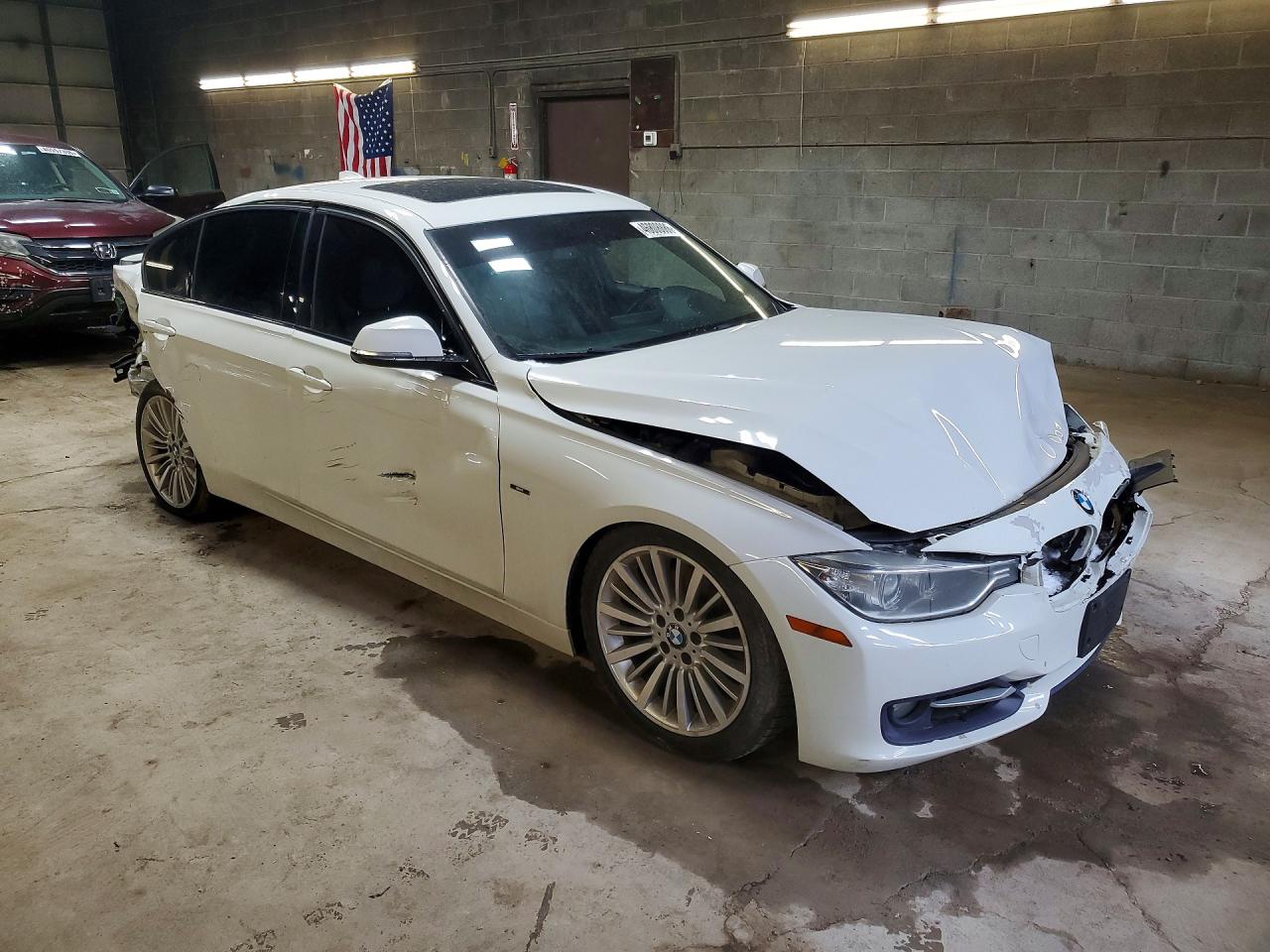 2013 Bmw 328 Xi White vin: WBA3B3C59DF533237