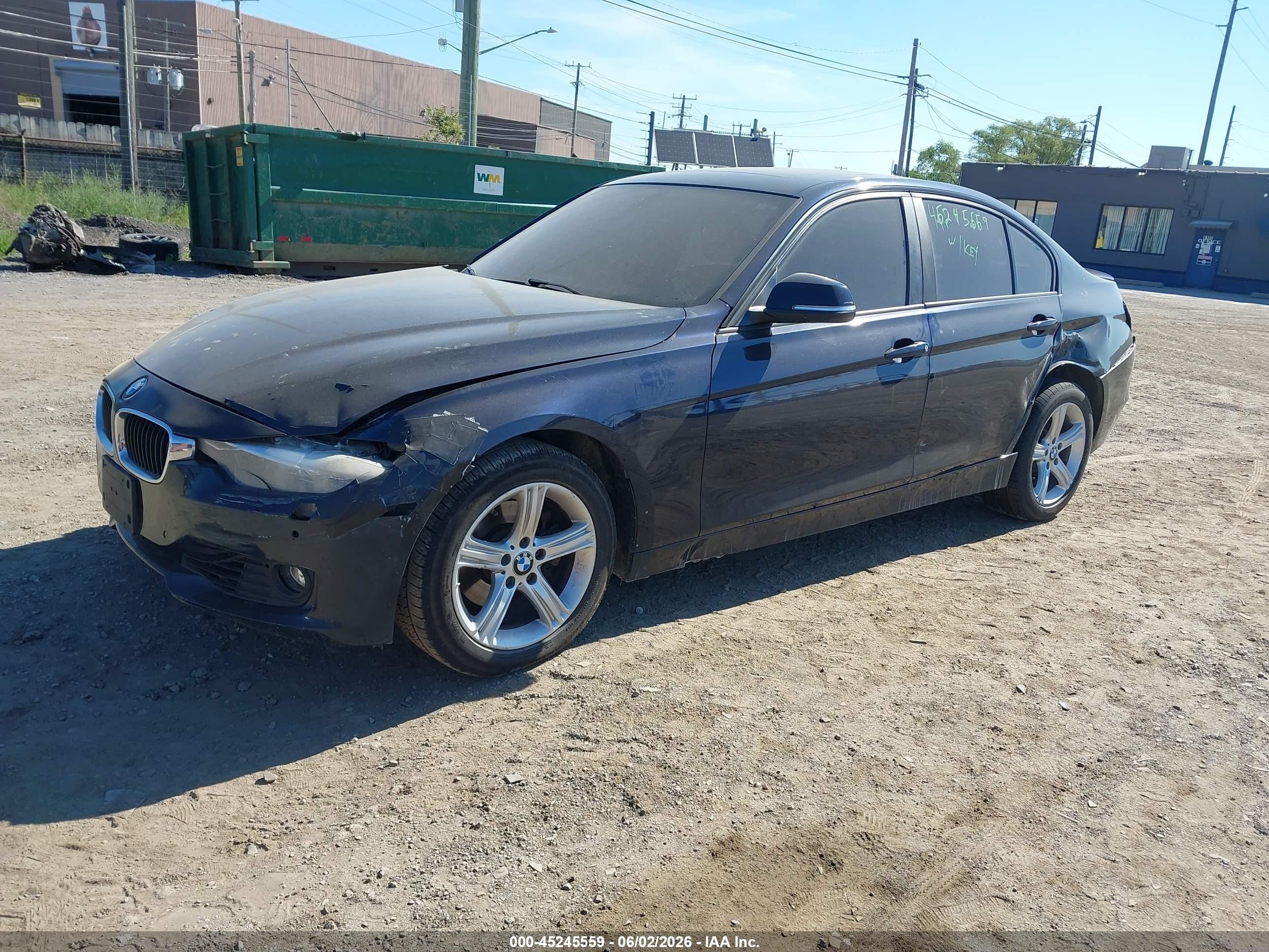 2014 Bmw 328i Xdrive Blue vin: WBA3B3C59EJ980391