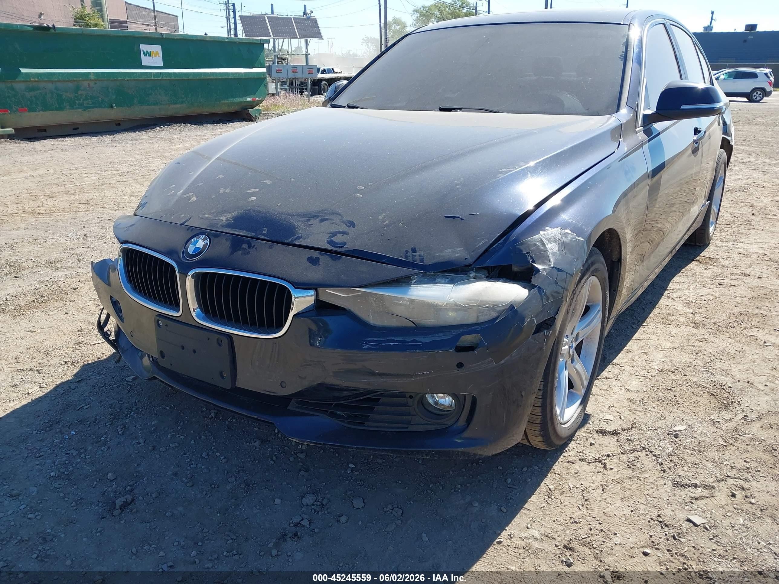 2014 Bmw 328i Xdrive Blue vin: WBA3B3C59EJ980391