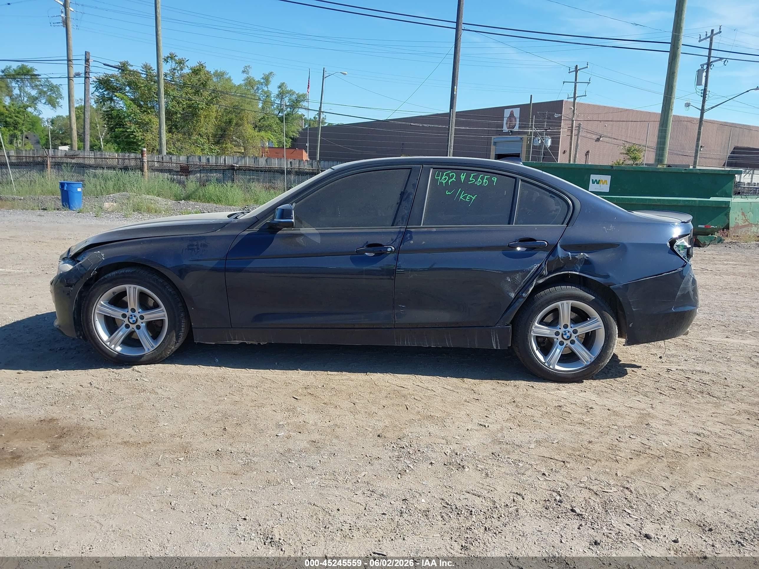 2014 Bmw 328i Xdrive Blue vin: WBA3B3C59EJ980391