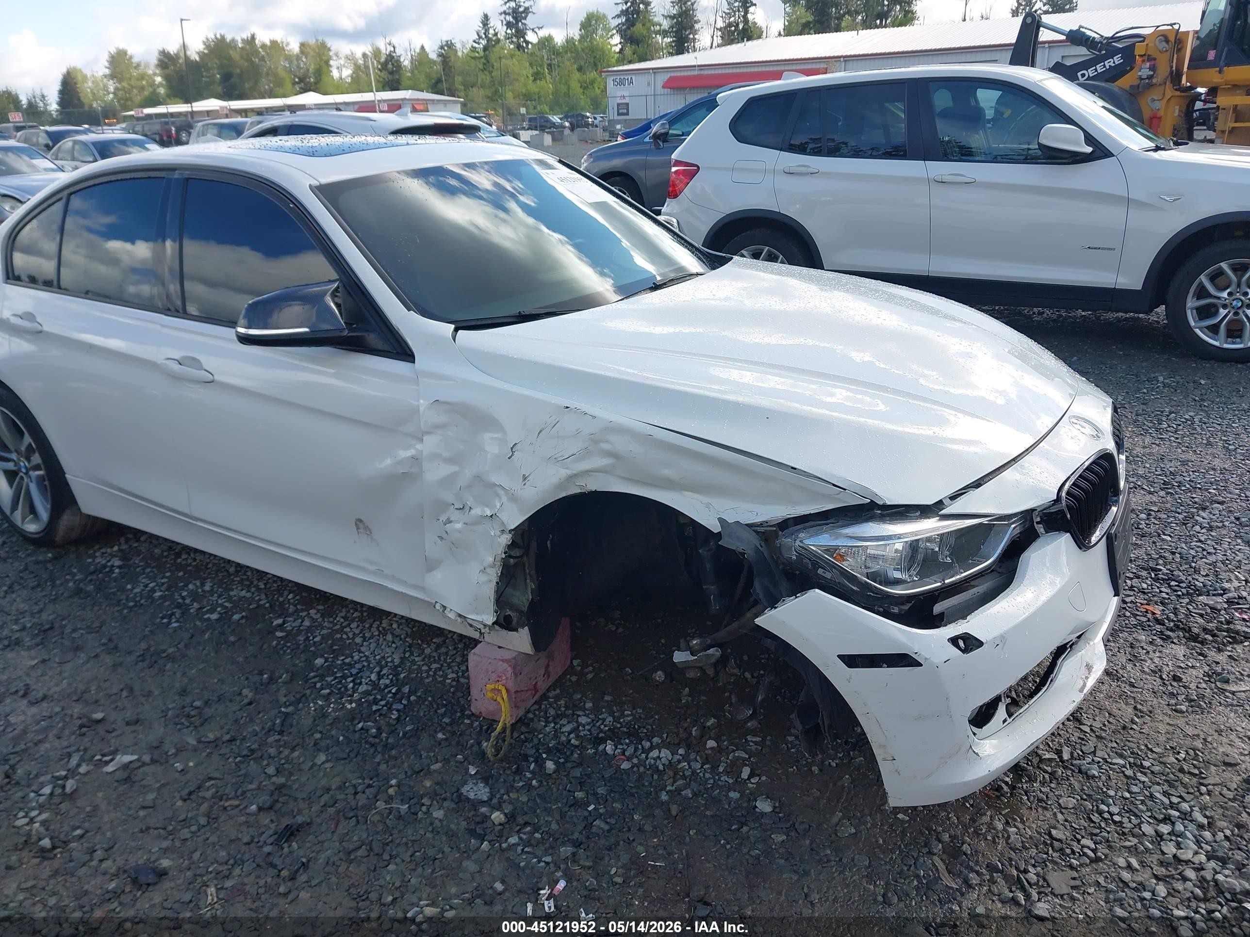 2013 Bmw 328i Xdrive White vin: WBA3B3C5XDF531626