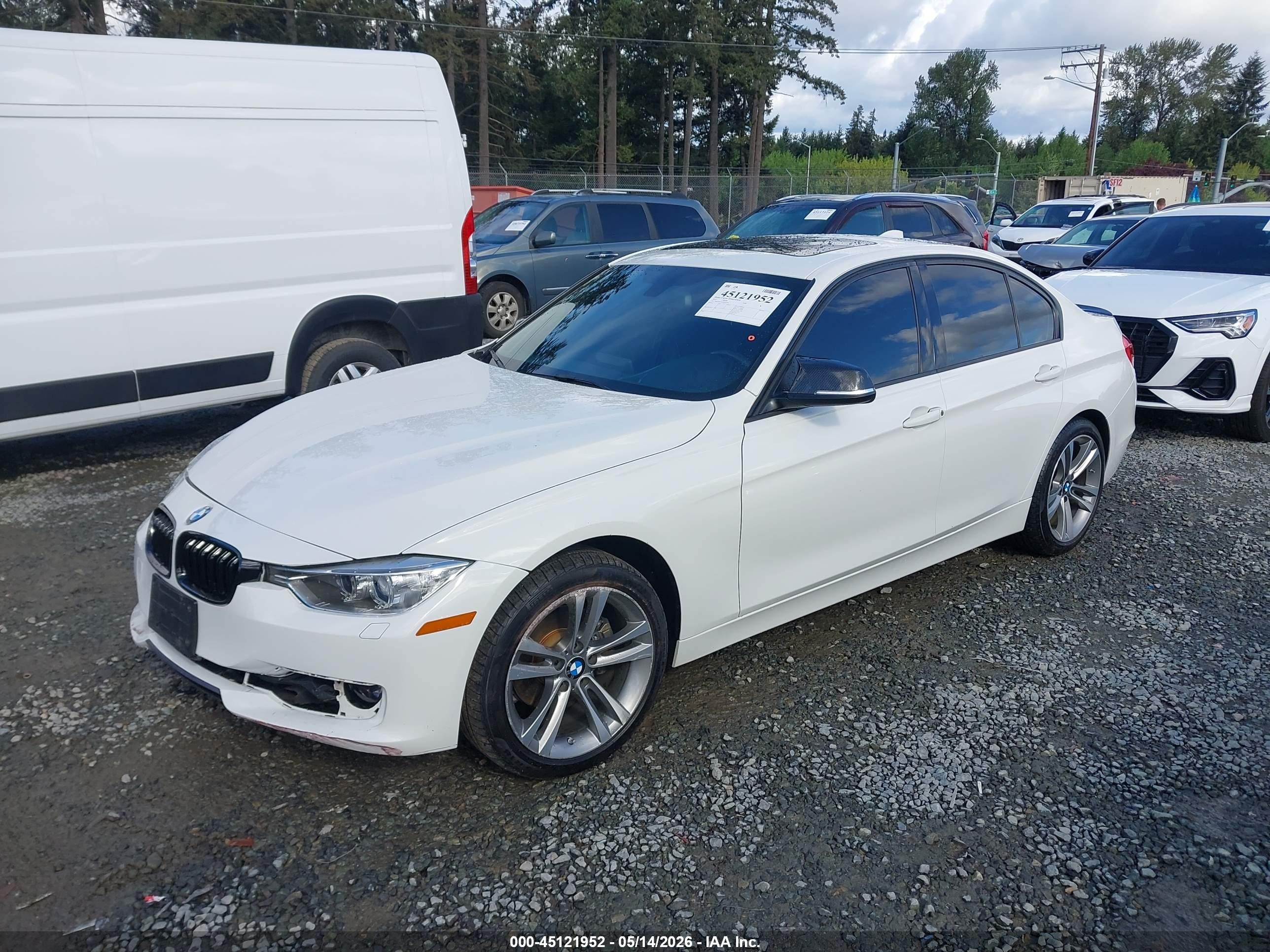2013 Bmw 328i Xdrive White vin: WBA3B3C5XDF531626