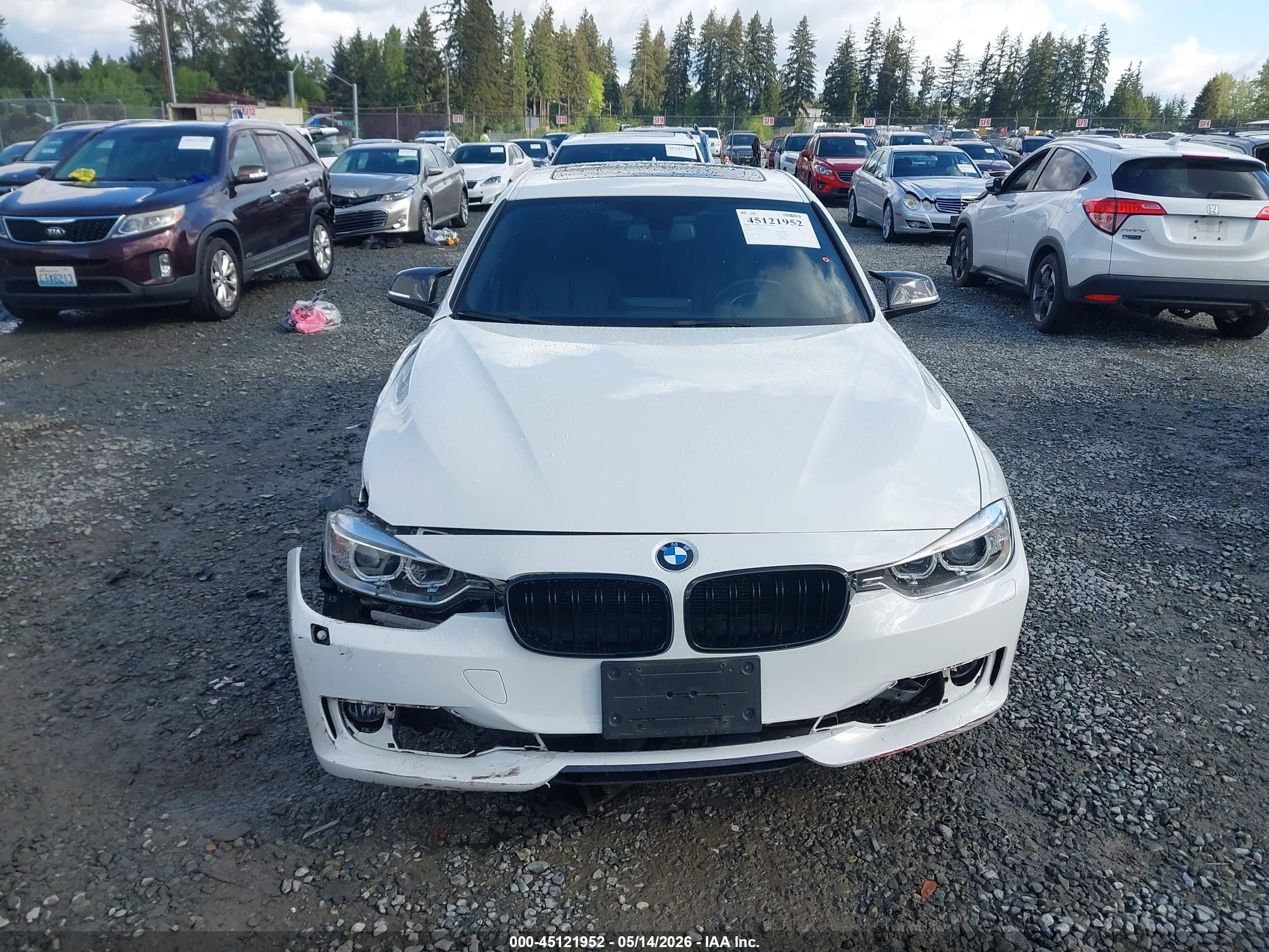 2013 Bmw 328i Xdrive White vin: WBA3B3C5XDF531626