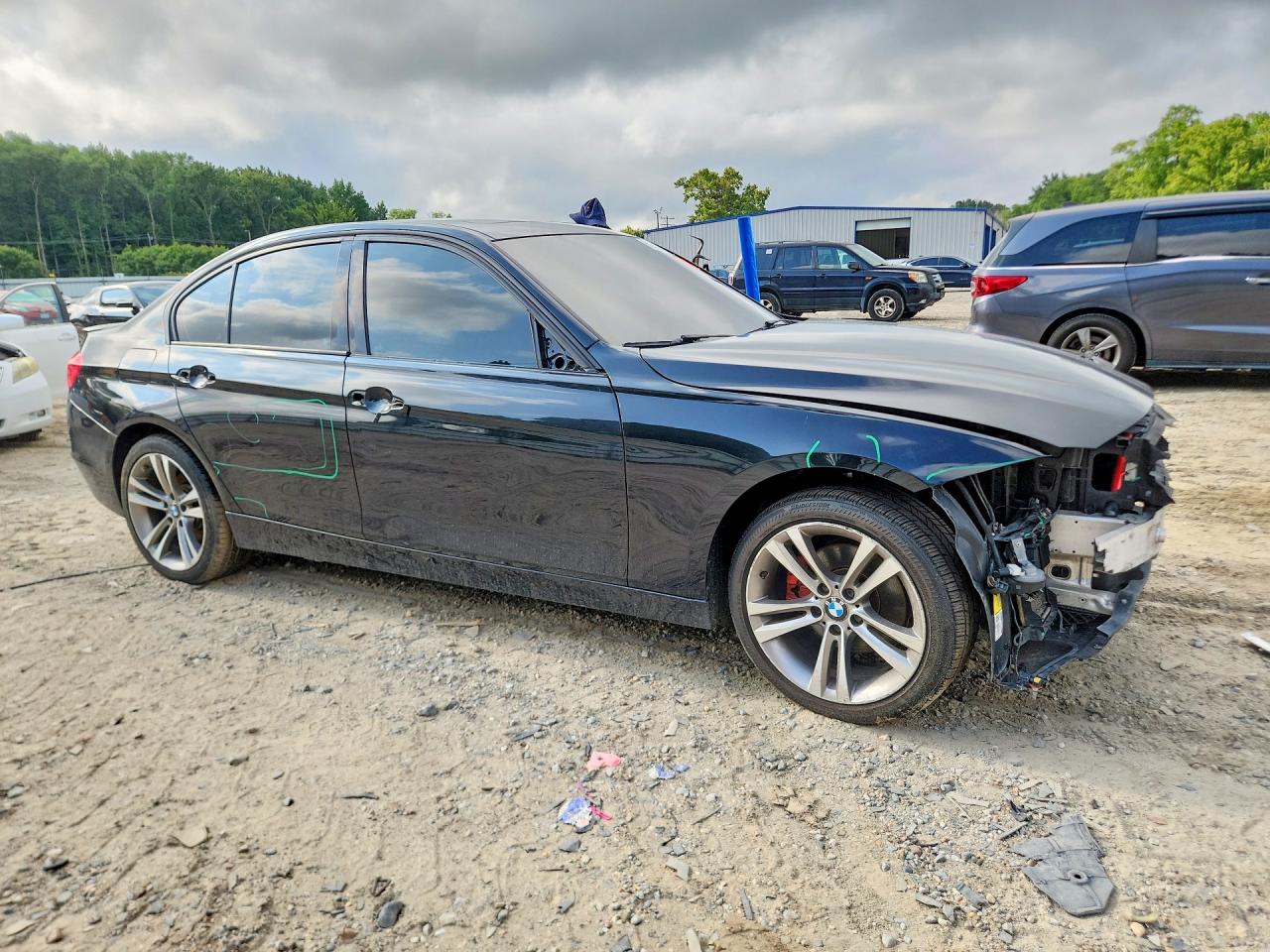 2013 Bmw 328 Xi Черный vin: WBA3B3C5XDF535708