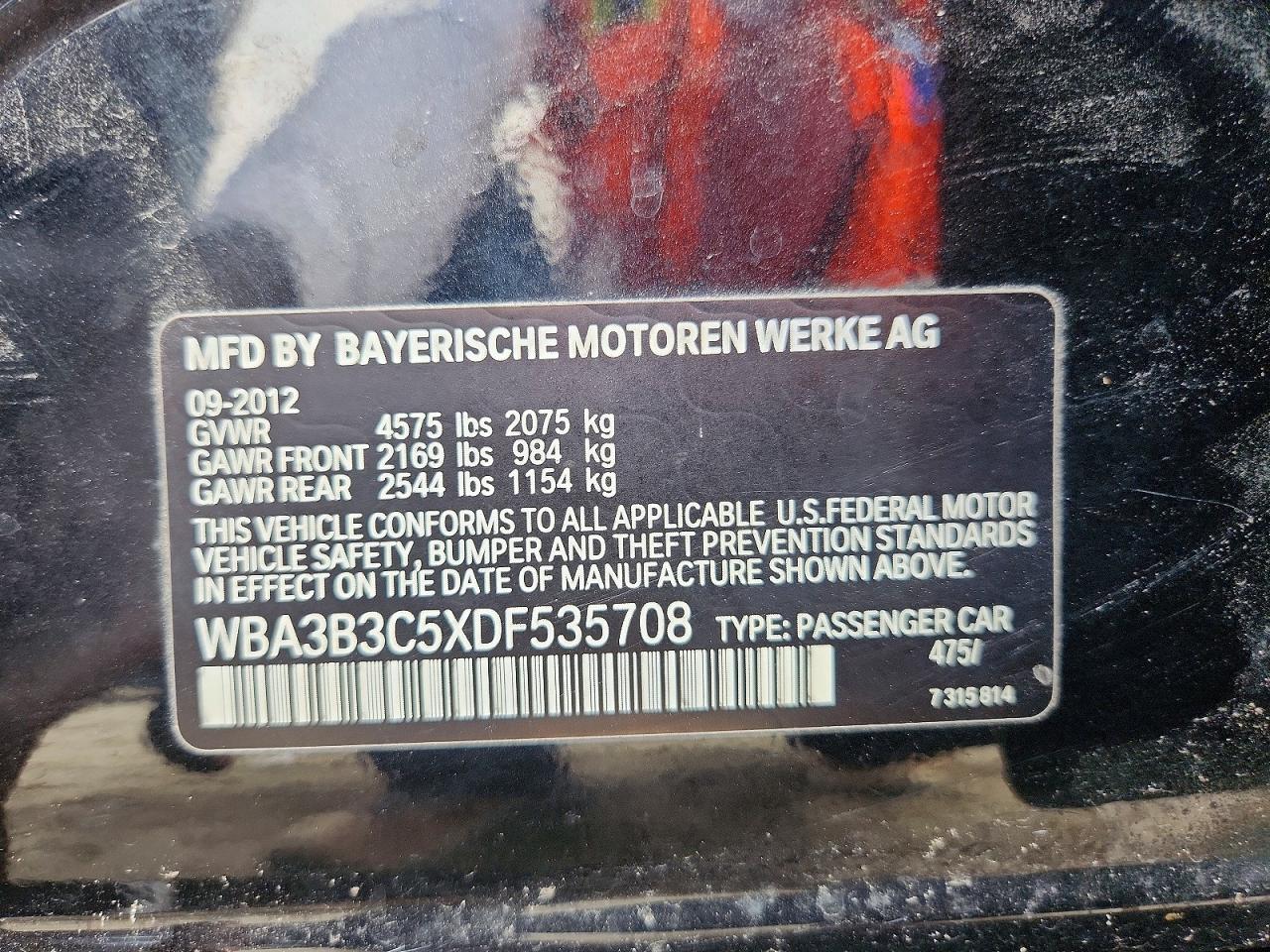 2013 Bmw 328 Xi Черный vin: WBA3B3C5XDF535708