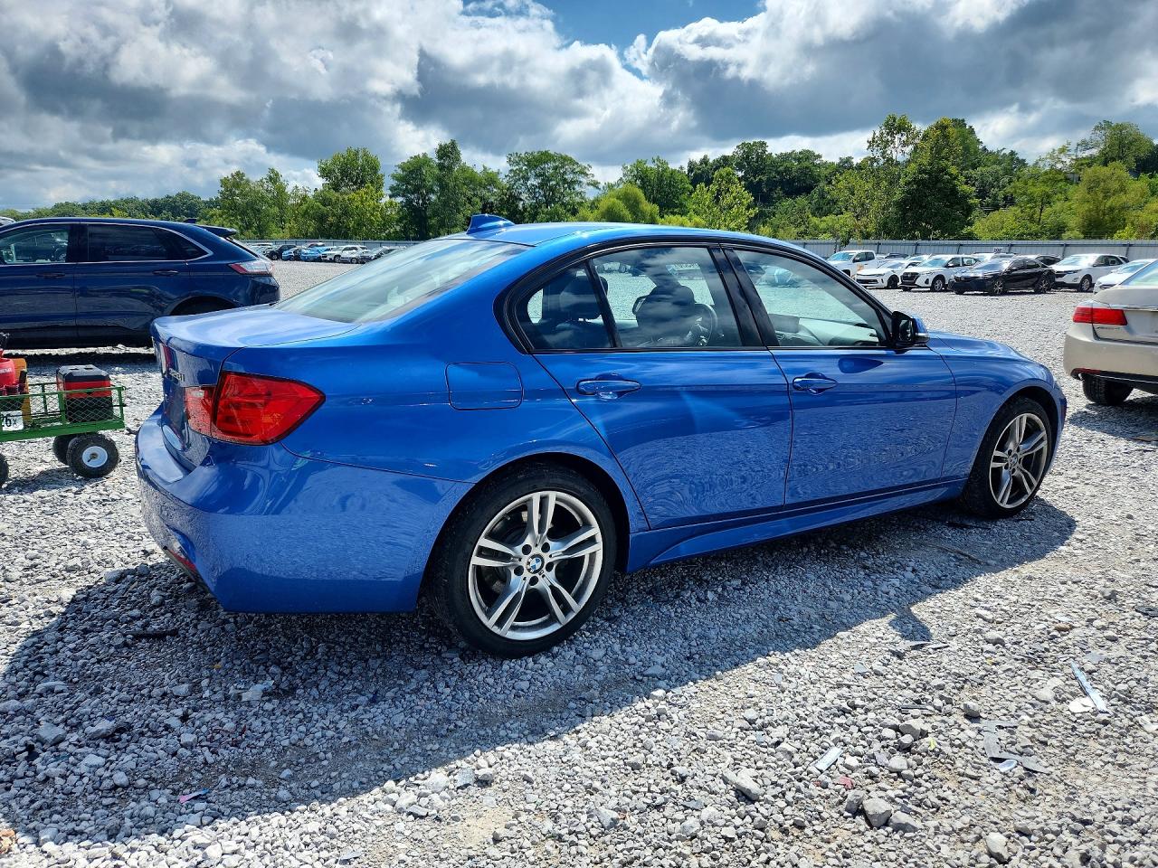 2014 Bmw 328 Xi Синий vin: WBA3B3C5XEJ979394