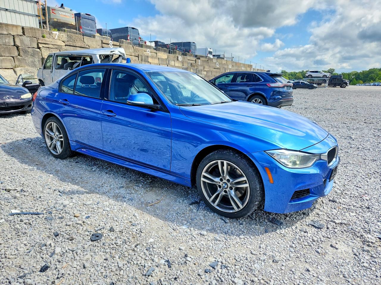 2014 Bmw 328 Xi Синий vin: WBA3B3C5XEJ979394