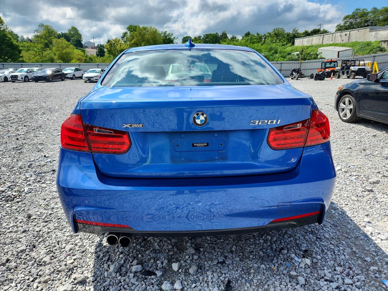 2014 Bmw 328 Xi Синий vin: WBA3B3C5XEJ979394