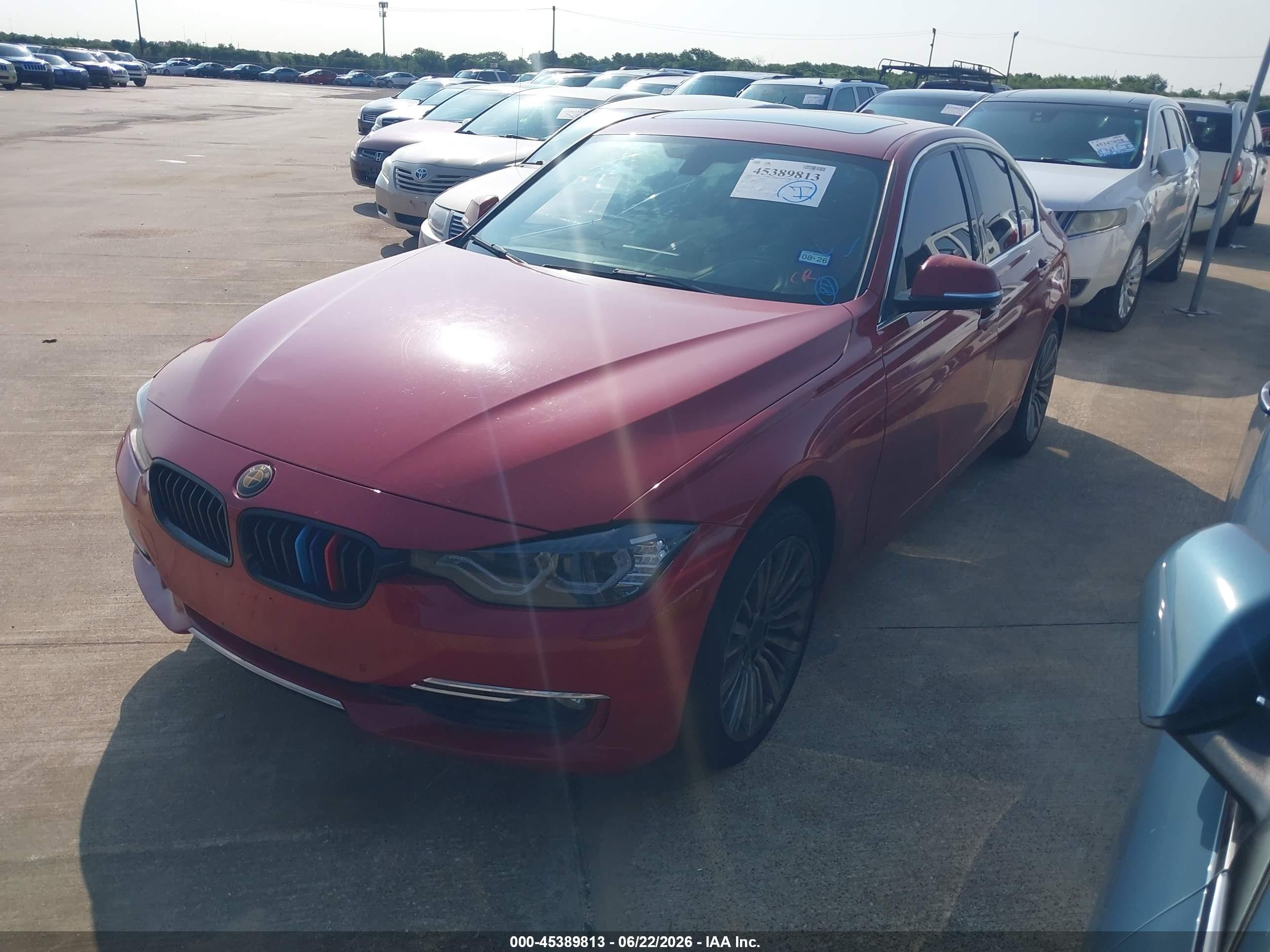 2014 Bmw 328i Xdrive Red vin: WBA3B3C5XEJ982702