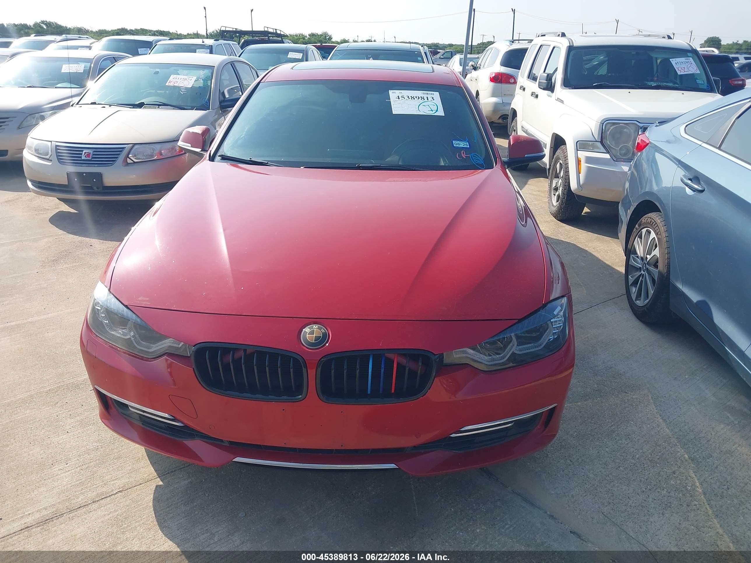 2014 Bmw 328i Xdrive Red vin: WBA3B3C5XEJ982702