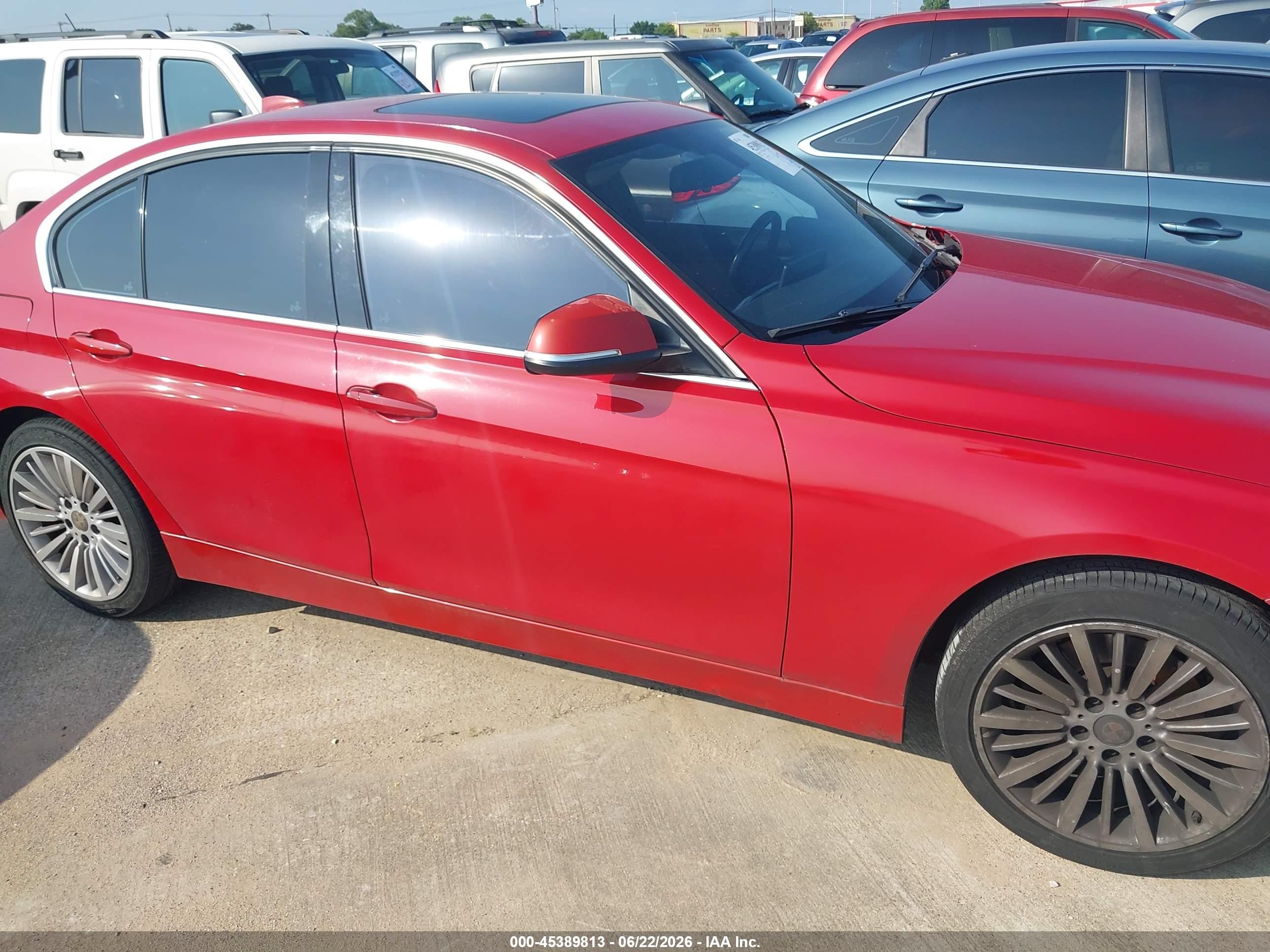 2014 Bmw 328i Xdrive Red vin: WBA3B3C5XEJ982702