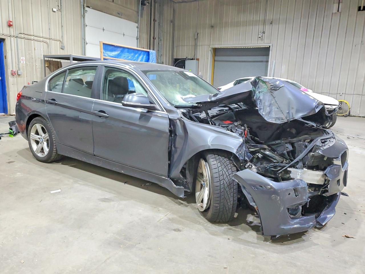 2015 Bmw 328 Xi Gray vin: WBA3B3C5XFF546162