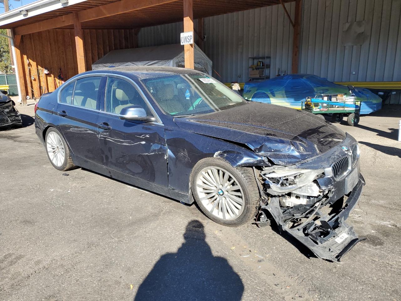 2015 Bmw 328 Xi Blue vin: WBA3B3C5XFF548154