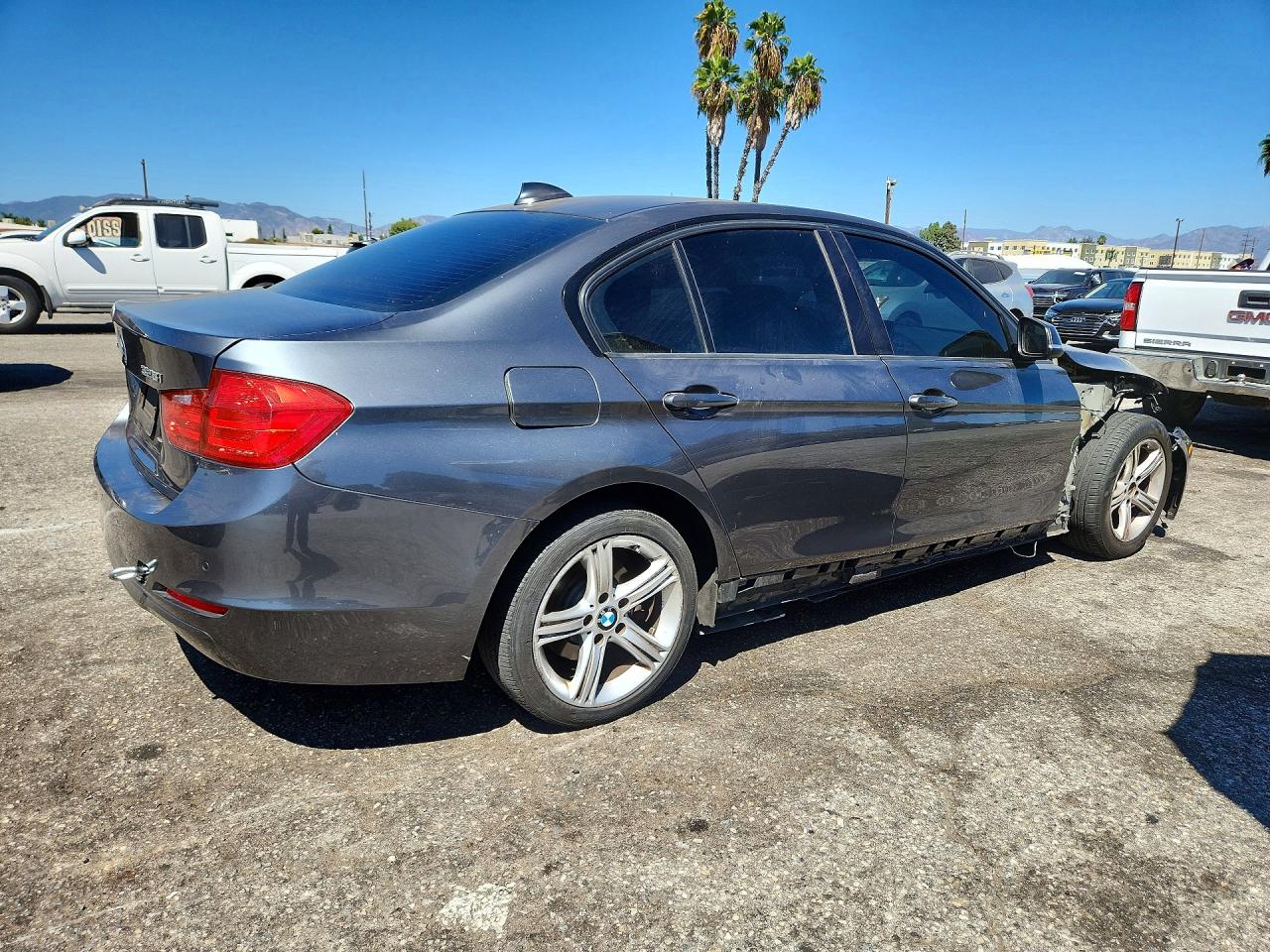 2014 Bmw 328 Xi Gray vin: WBA3B3G50ENR84512