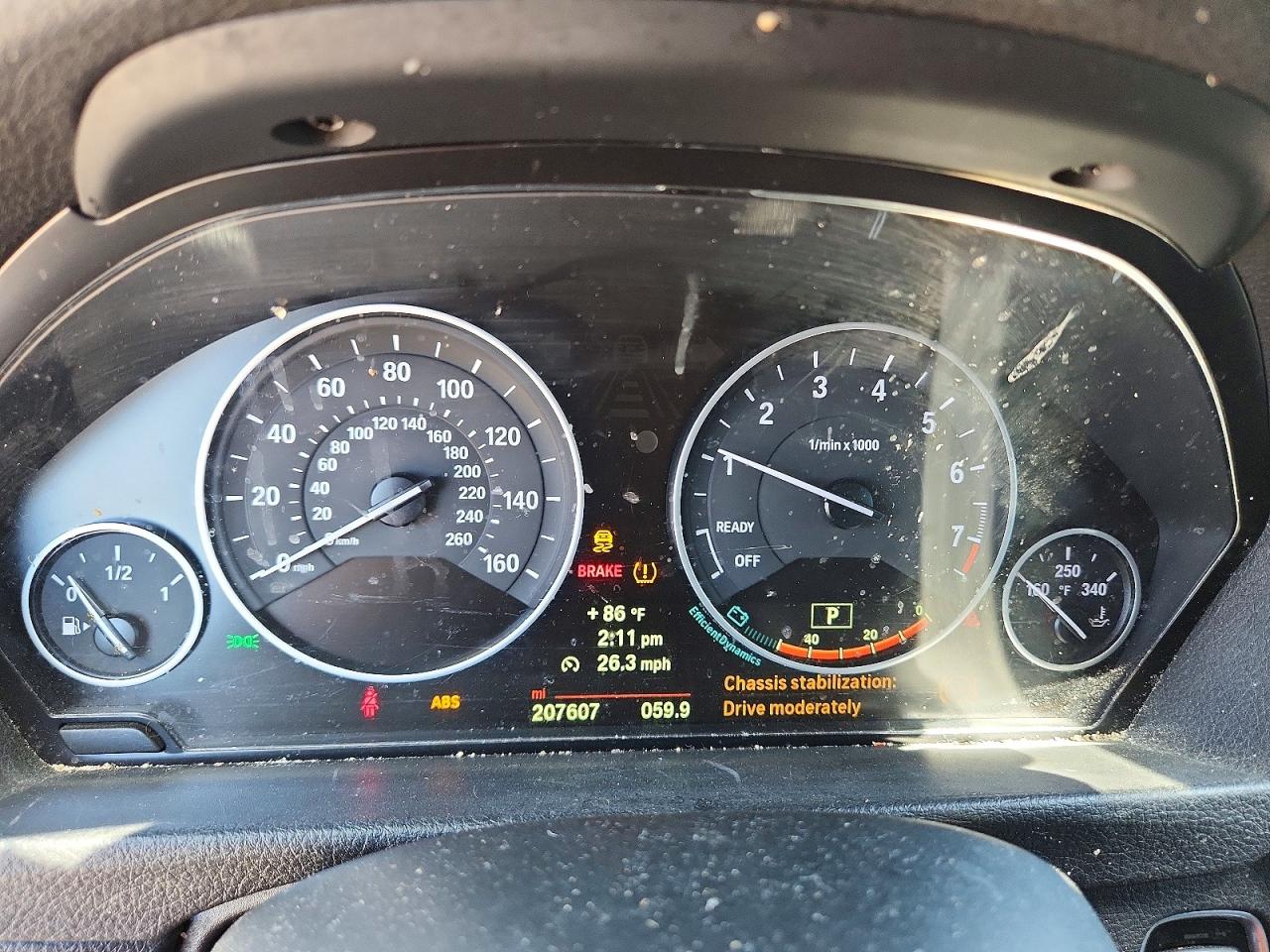 2014 Bmw 328 Xi Gray vin: WBA3B3G50ENR84512