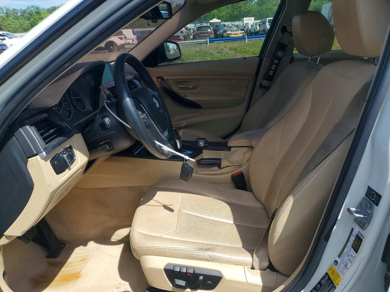 2015 Bmw 328 Xi White vin: WBA3B3G50FNR87041
