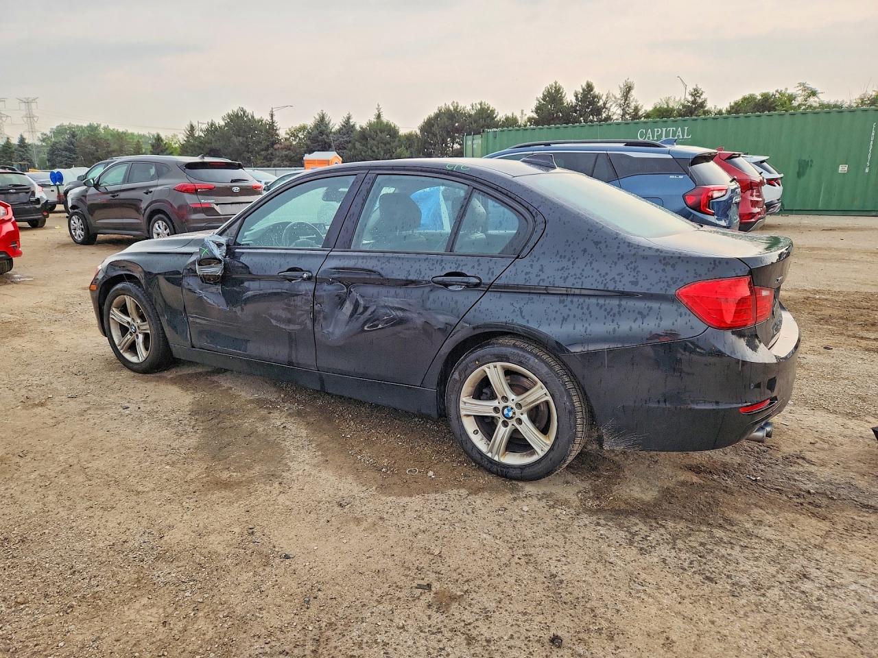 2015 Bmw 328 Xi Black vin: WBA3B3G50FNT17019