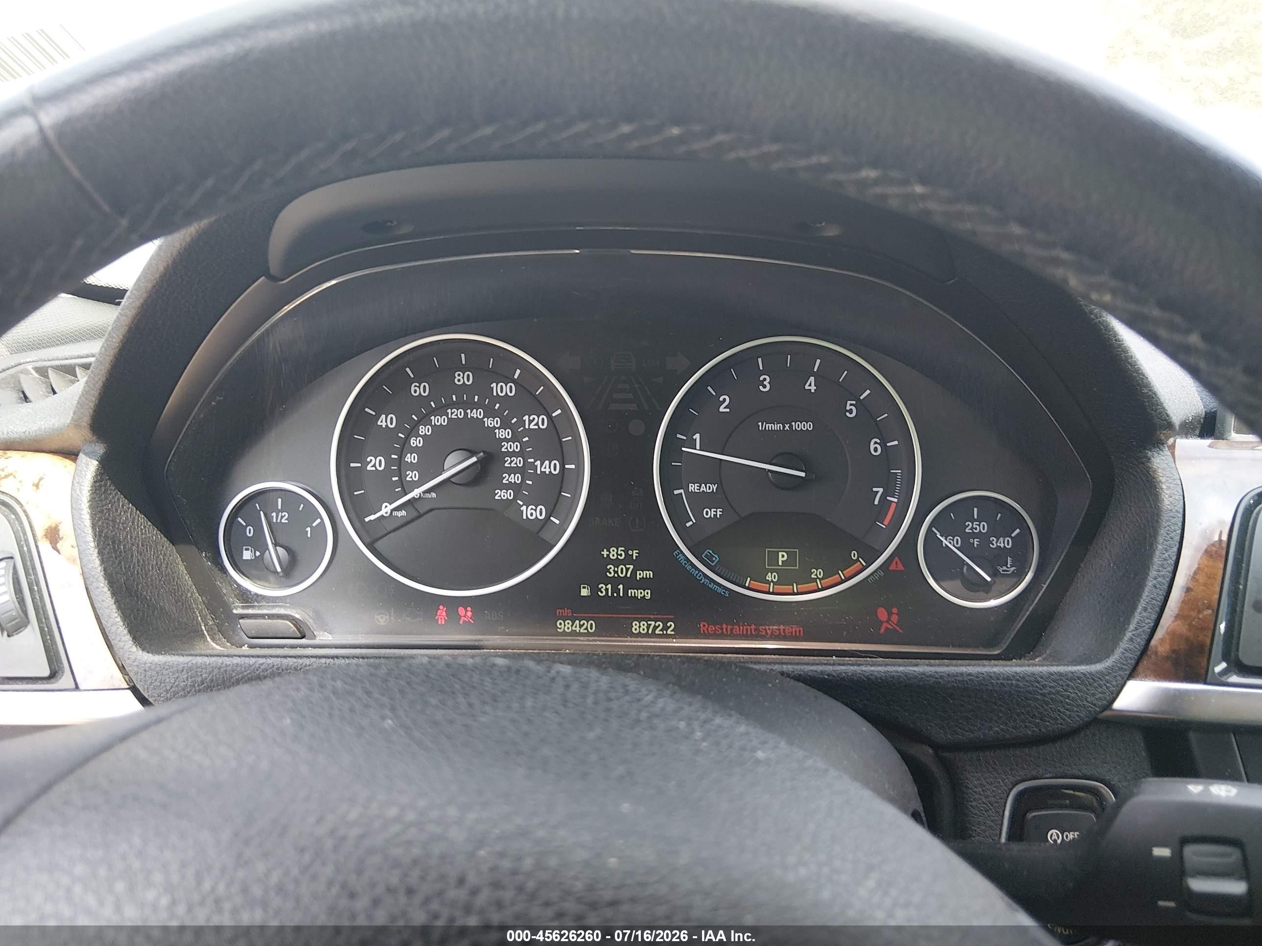 2013 Bmw 328i Xdrive Серый vin: WBA3B3G51DNP38342