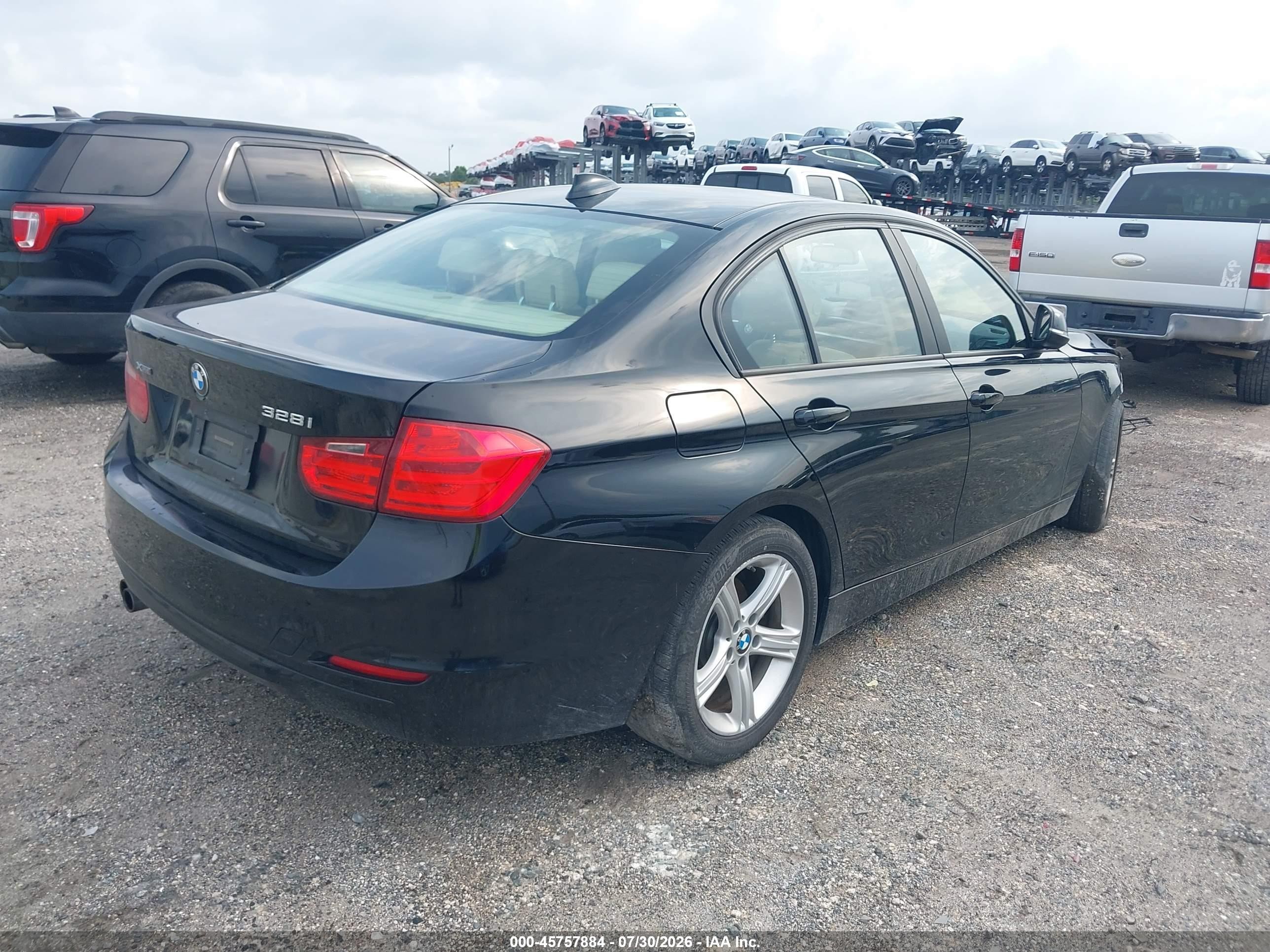 2014 Bmw 328i Xdrive Black vin: WBA3B3G51ENR81666