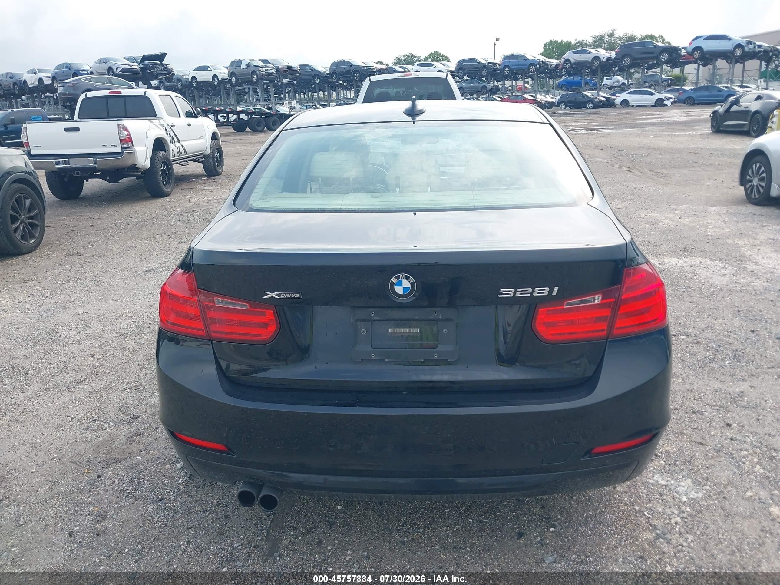 2014 Bmw 328i Xdrive Black vin: WBA3B3G51ENR81666