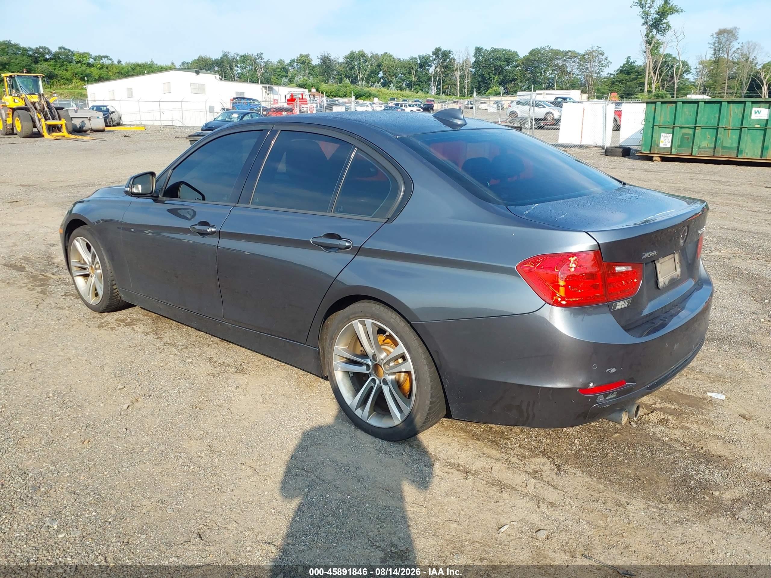 2014 Bmw 328i Xdrive Gray vin: WBA3B3G51ENR82364