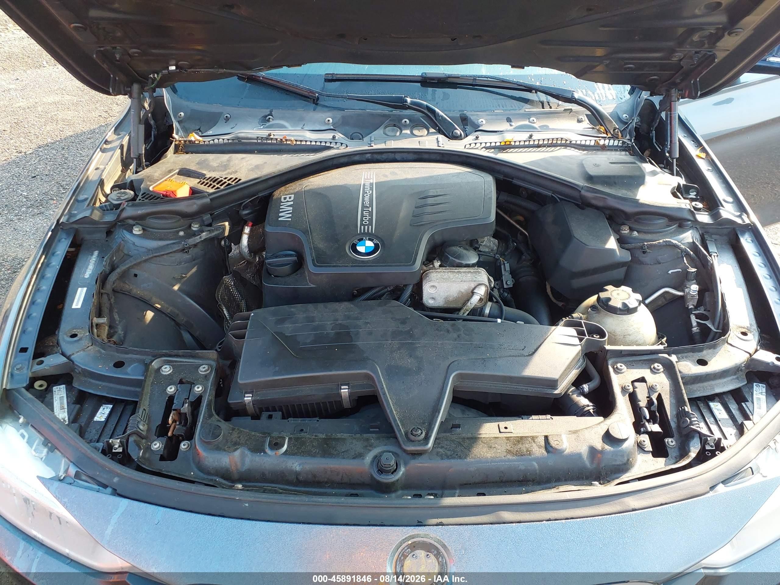 2014 Bmw 328i Xdrive Gray vin: WBA3B3G51ENR82364