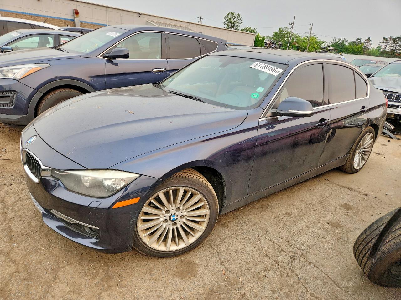 2014 Bmw 328 Xi Blue vin: WBA3B3G51ENR84941