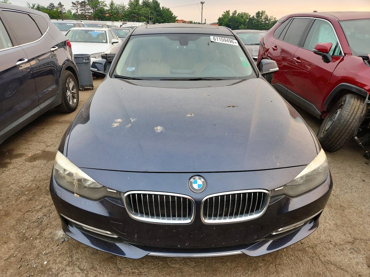 2014 Bmw 328 Xi Синий vin: WBA3B3G51ENR84941
