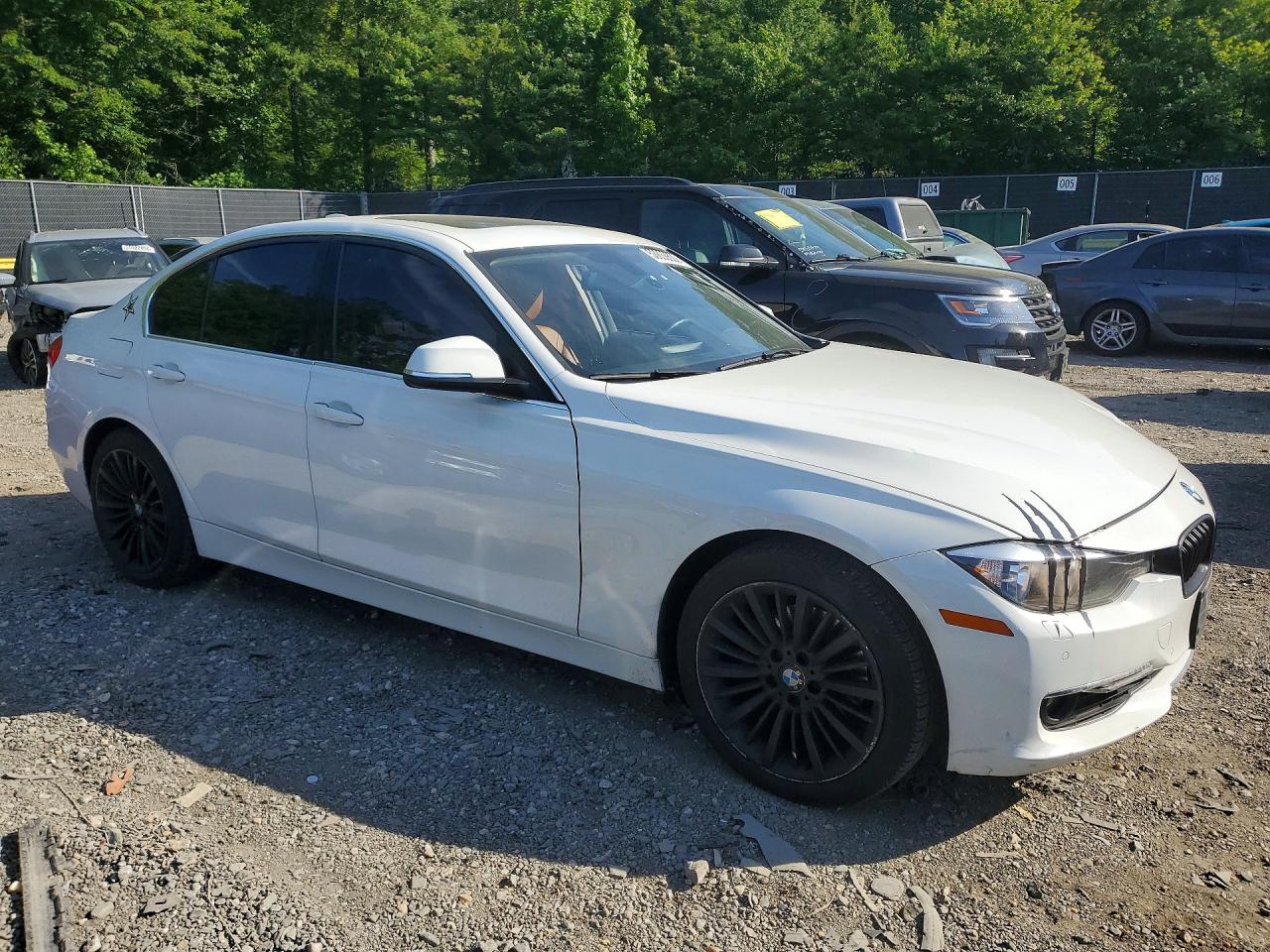 2015 Bmw 328 Xi White vin: WBA3B3G51FNT19684