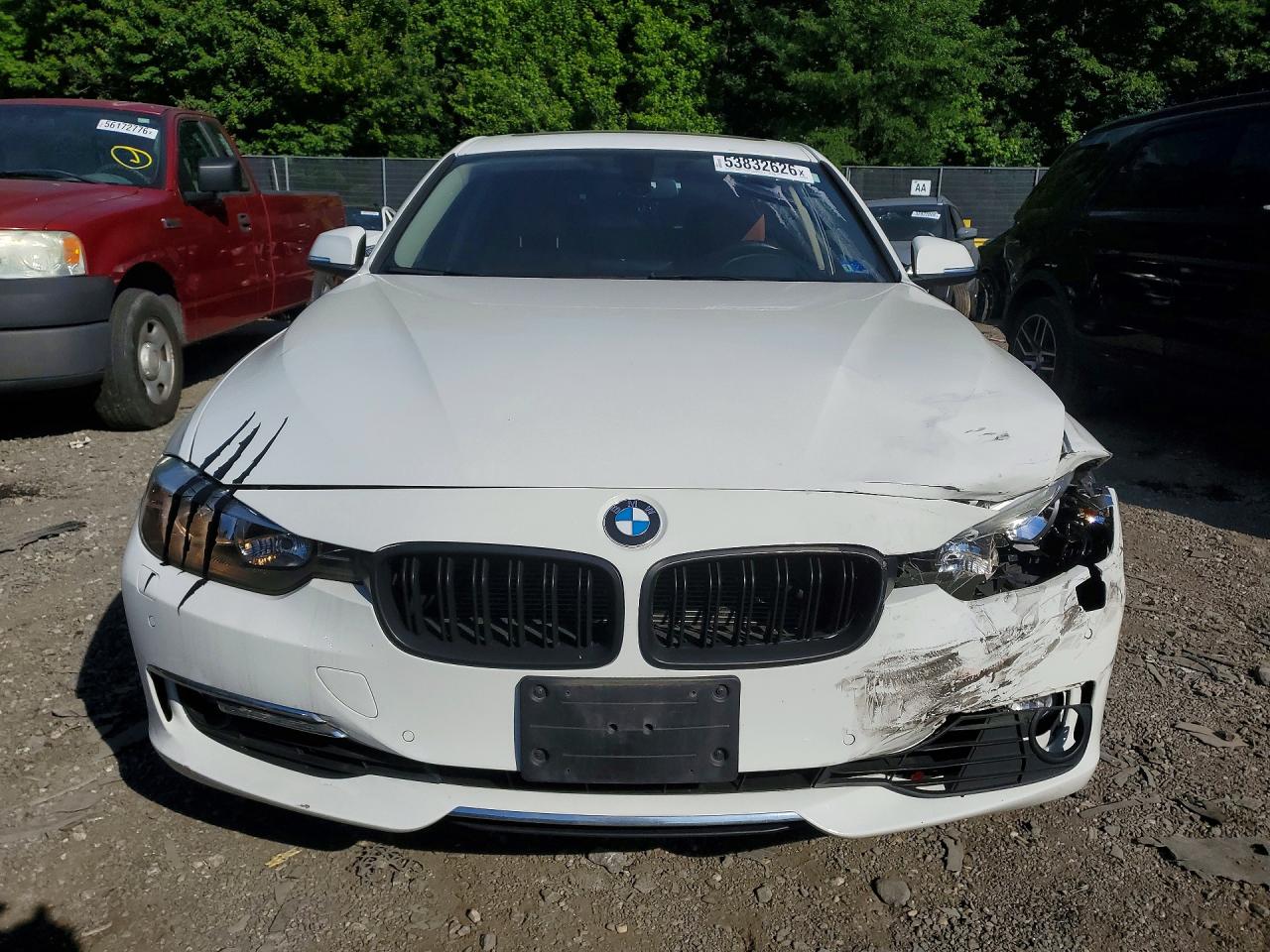 2015 Bmw 328 Xi White vin: WBA3B3G51FNT19684