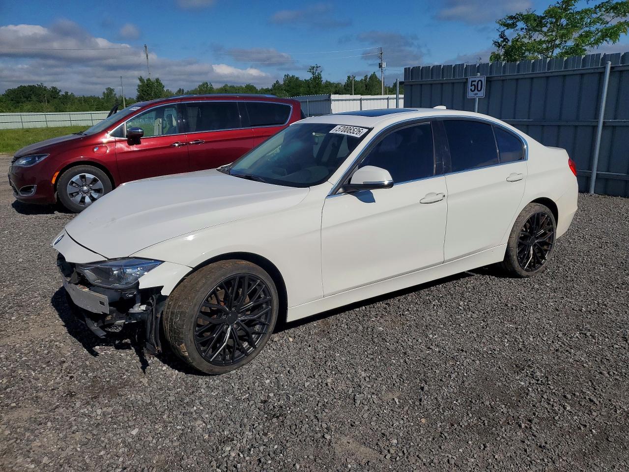 2014 Bmw 328 Xi White vin: WBA3B3G52ENR85113