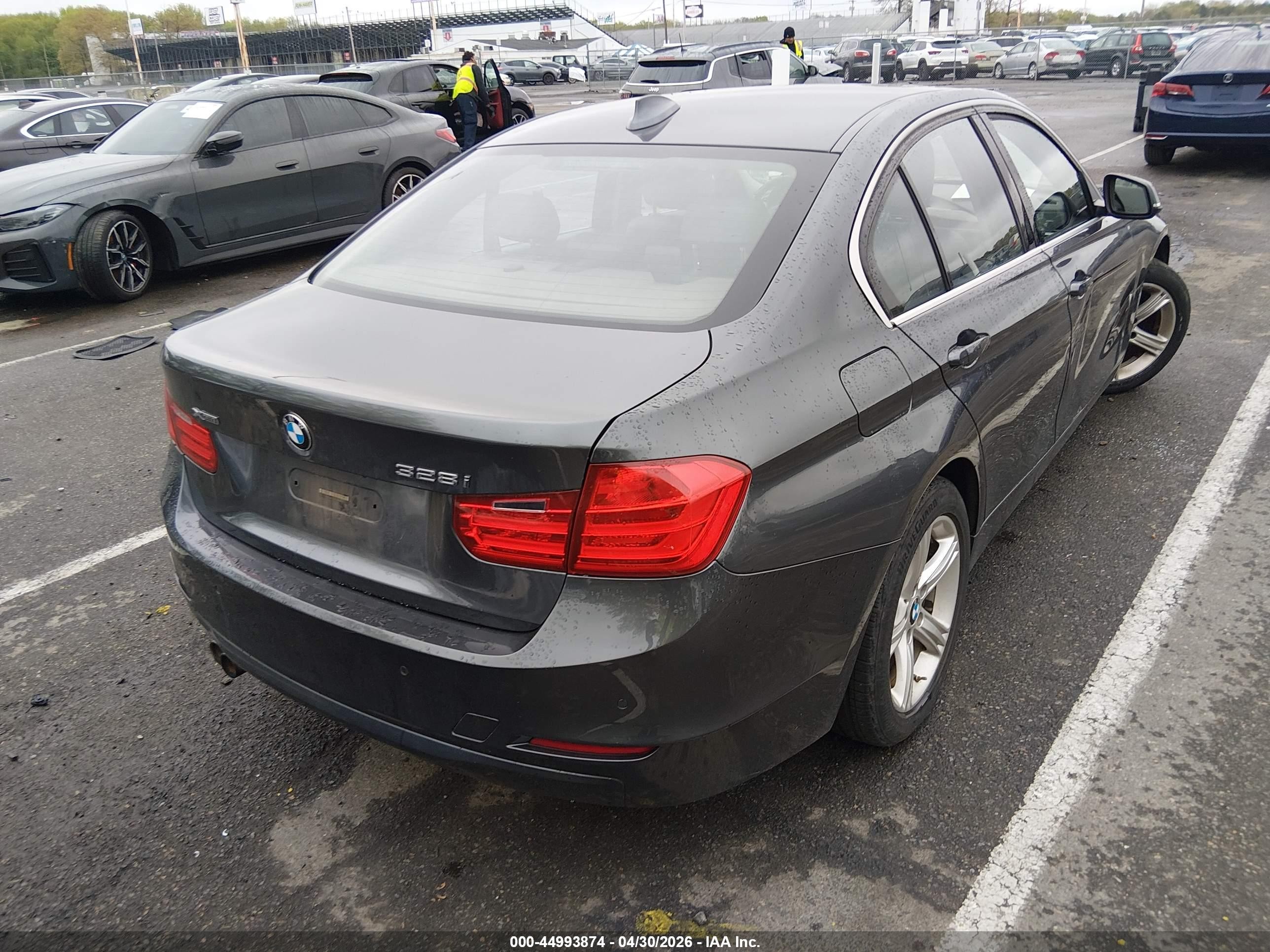 2015 Bmw 328i Xdrive Gray vin: WBA3B3G52FNR85470