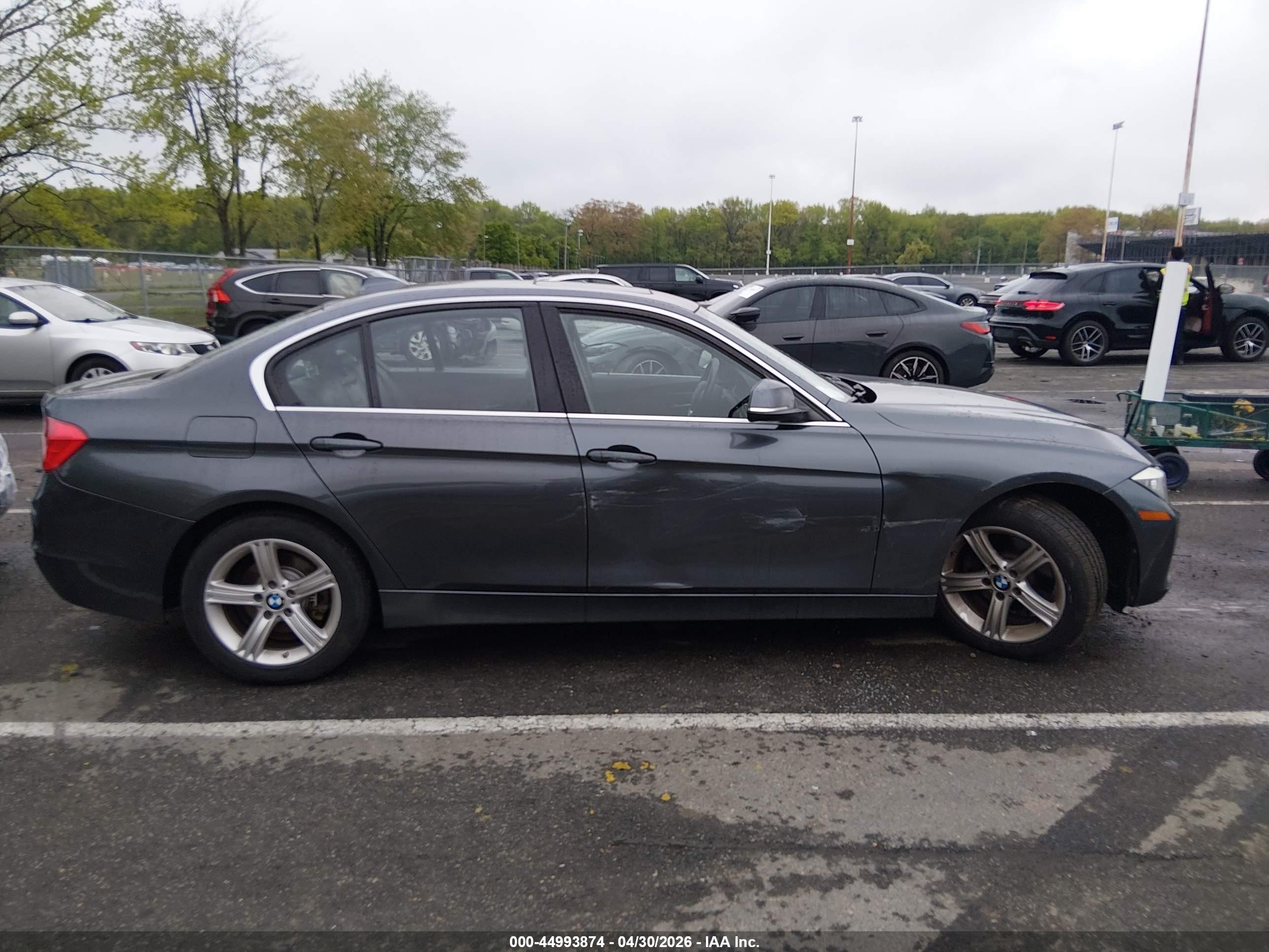 2015 Bmw 328i Xdrive Gray vin: WBA3B3G52FNR85470