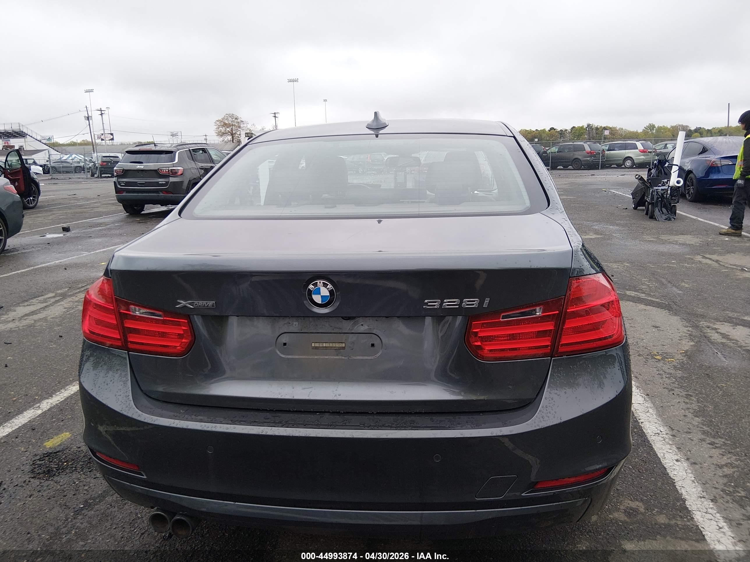2015 Bmw 328i Xdrive Gray vin: WBA3B3G52FNR85470