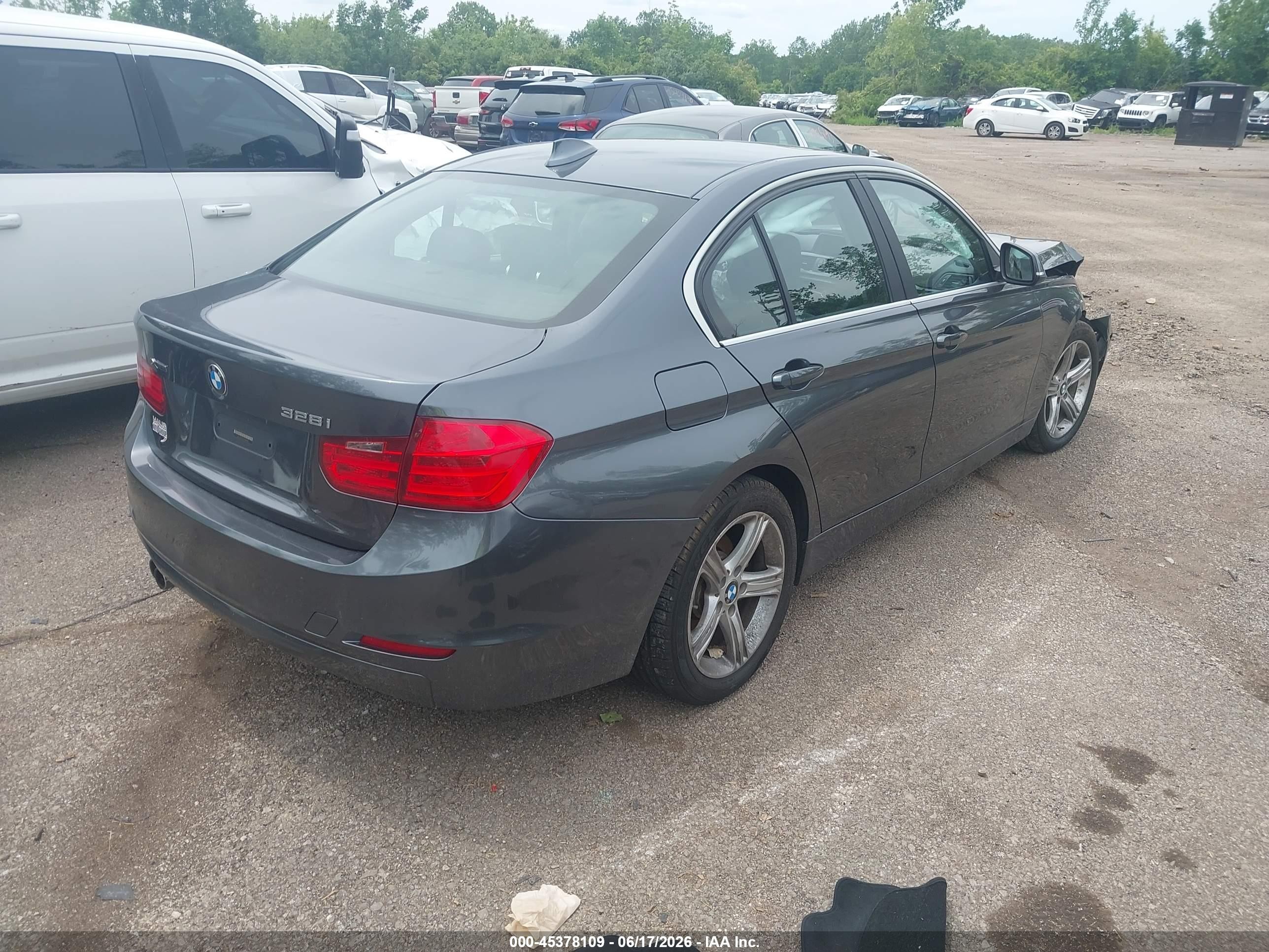 2015 Bmw 328i Xdrive Gray vin: WBA3B3G52FNR85548