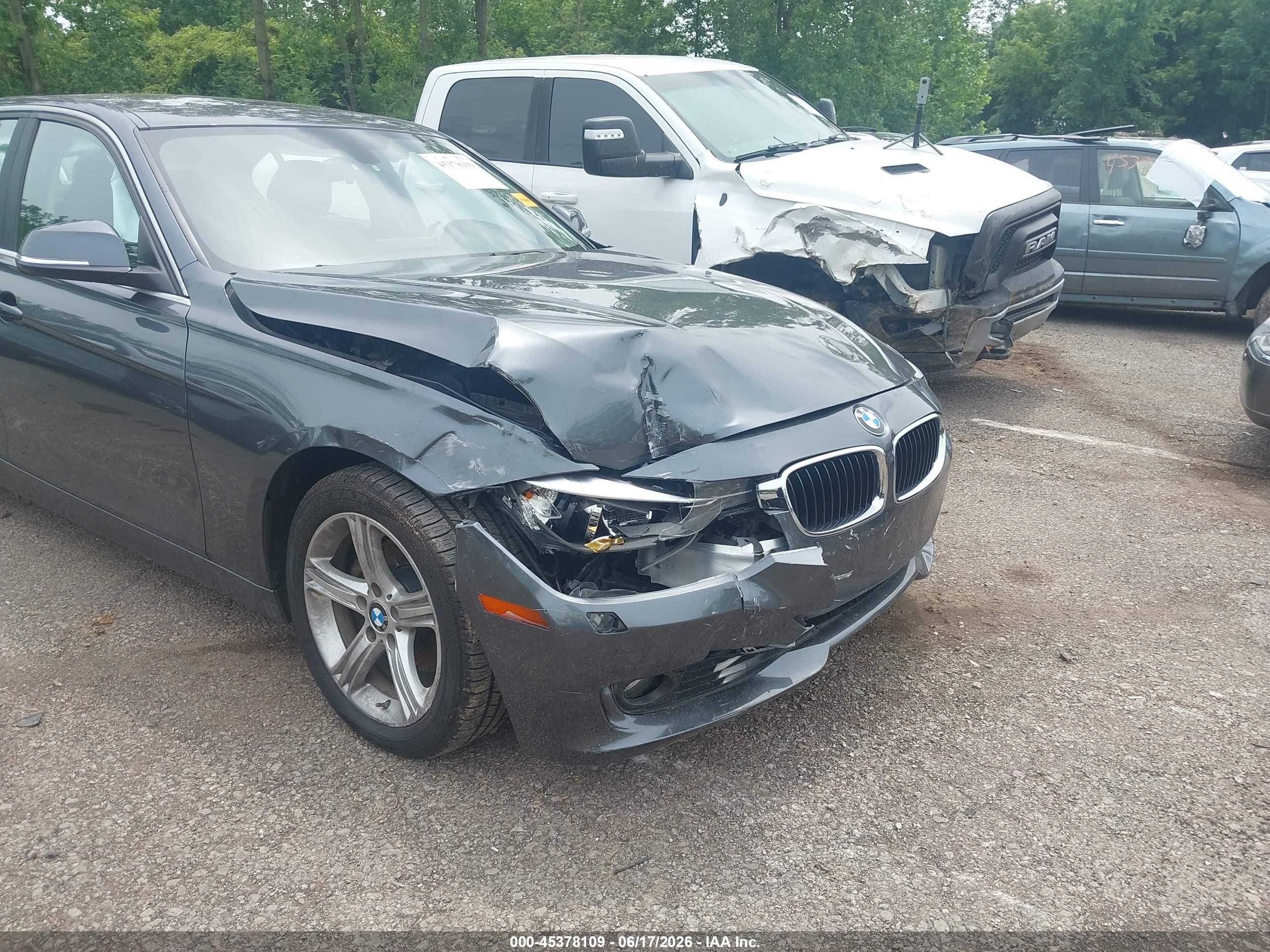 2015 Bmw 328i Xdrive Gray vin: WBA3B3G52FNR85548