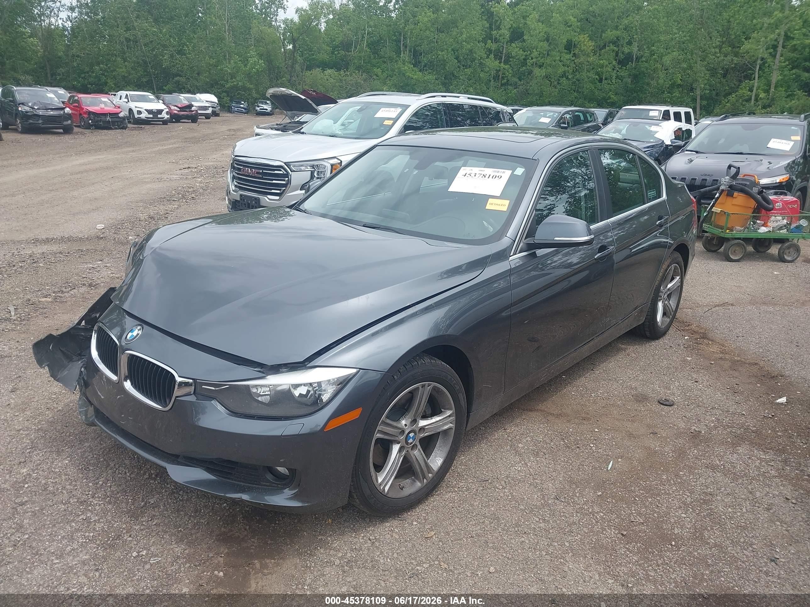 2015 Bmw 328i Xdrive Gray vin: WBA3B3G52FNR85548