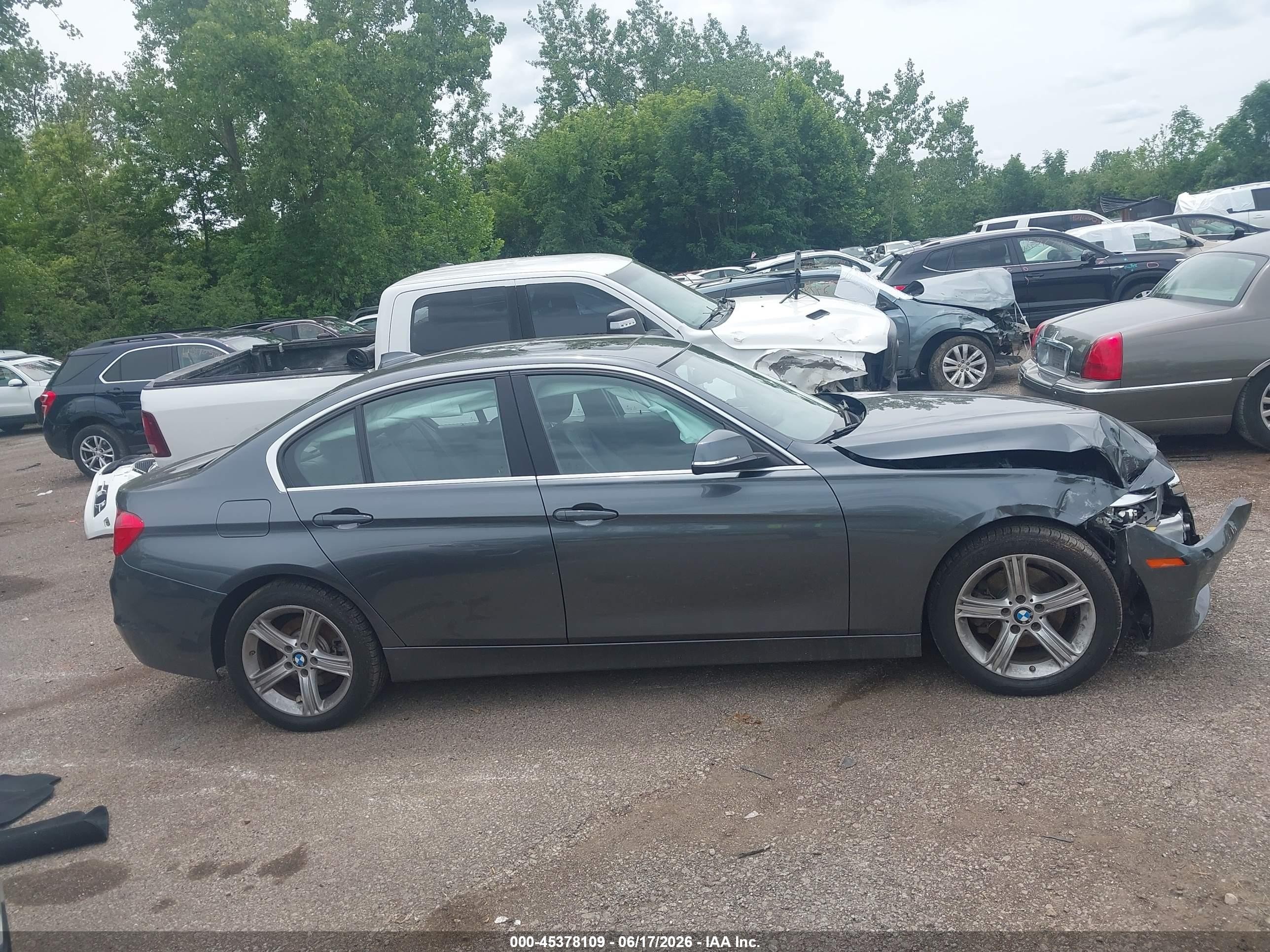 2015 Bmw 328i Xdrive Gray vin: WBA3B3G52FNR85548