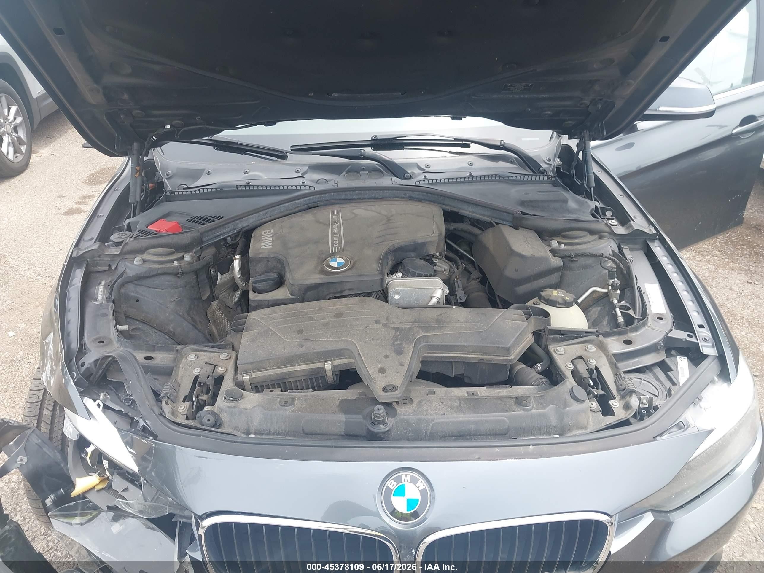 2015 Bmw 328i Xdrive Gray vin: WBA3B3G52FNR85548