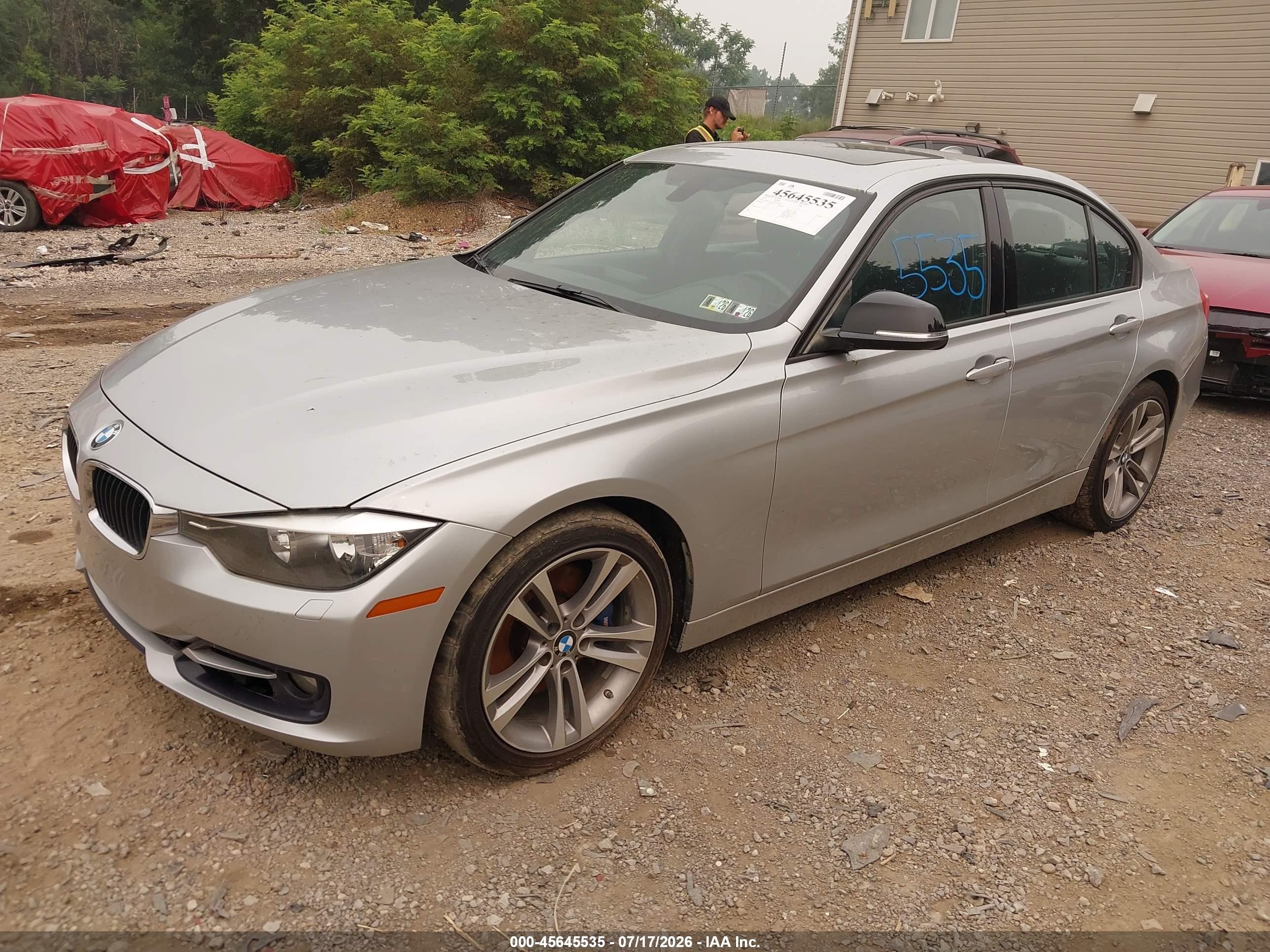 2015 Bmw 328i Xdrive Серебряный vin: WBA3B3G52FNR87610