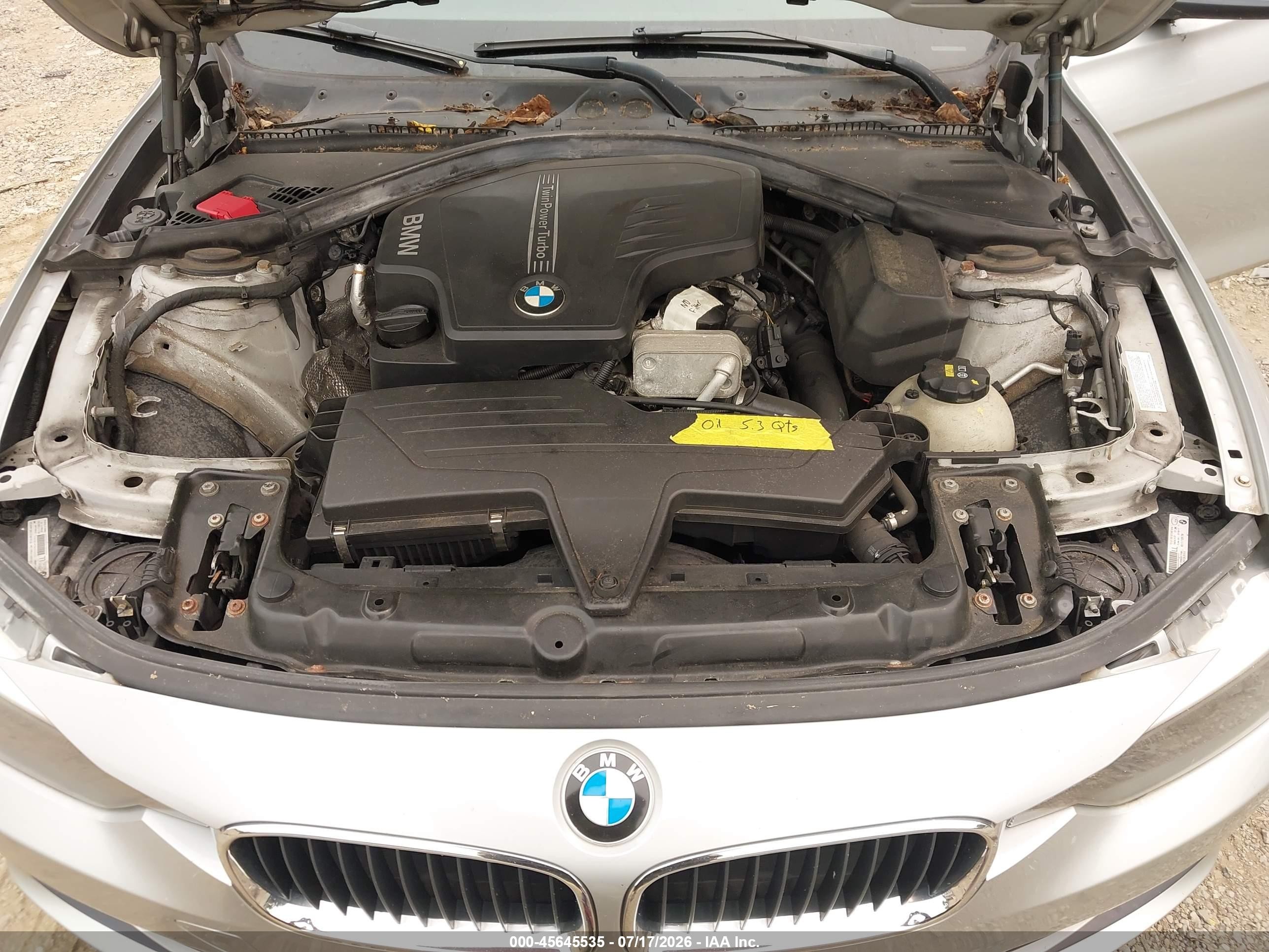 2015 Bmw 328i Xdrive Серебряный vin: WBA3B3G52FNR87610