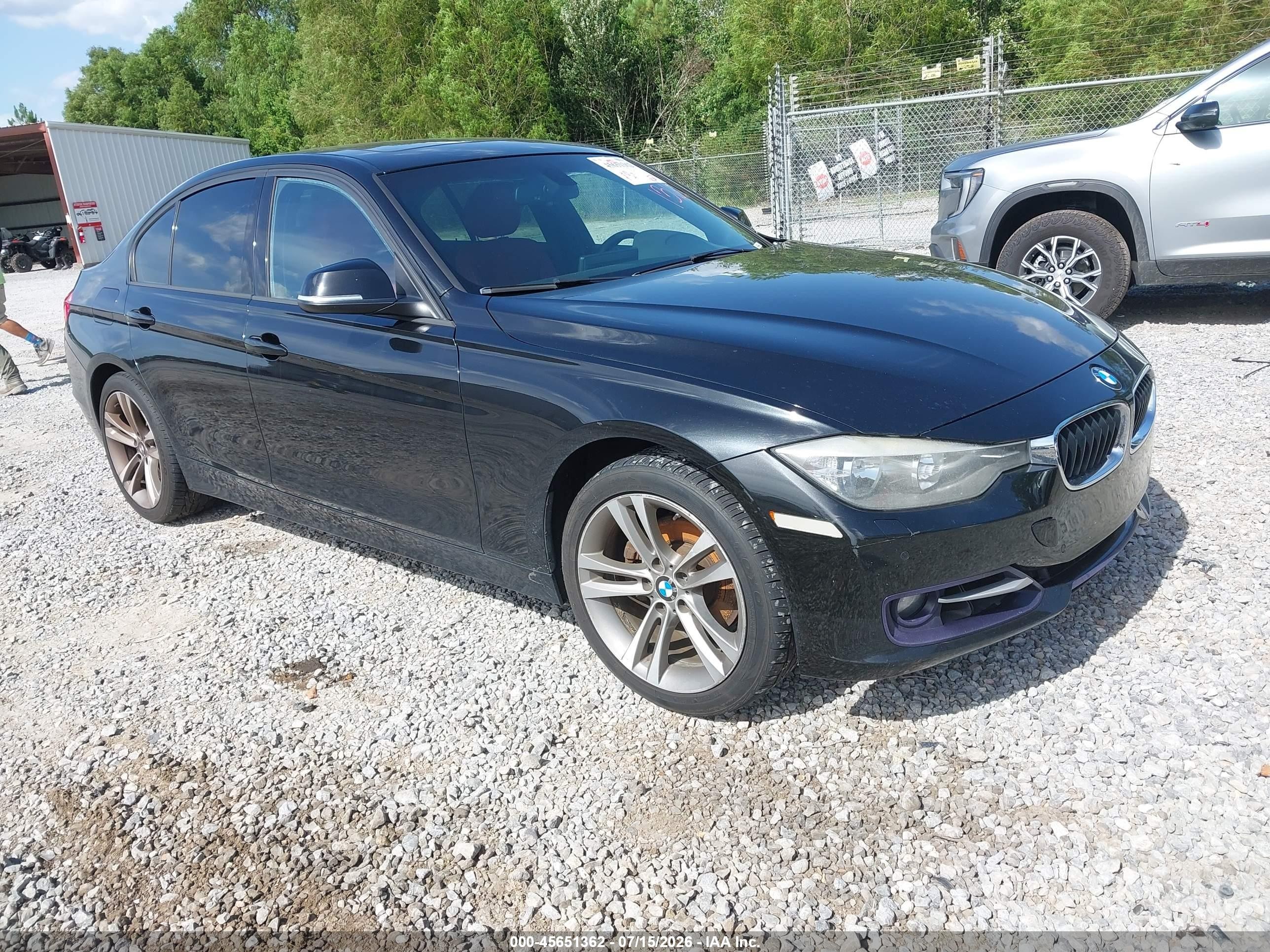 2015 Bmw 328i Xdrive Black vin: WBA3B3G52FNR87879