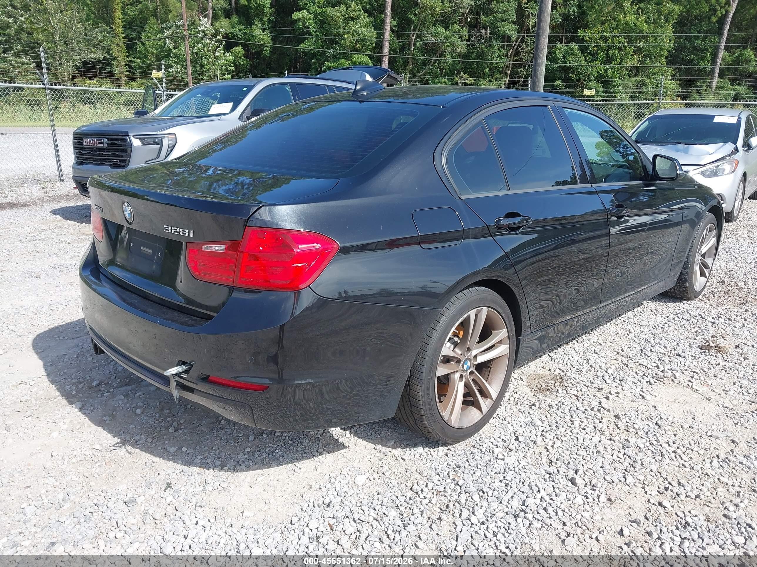 2015 Bmw 328i Xdrive Black vin: WBA3B3G52FNR87879