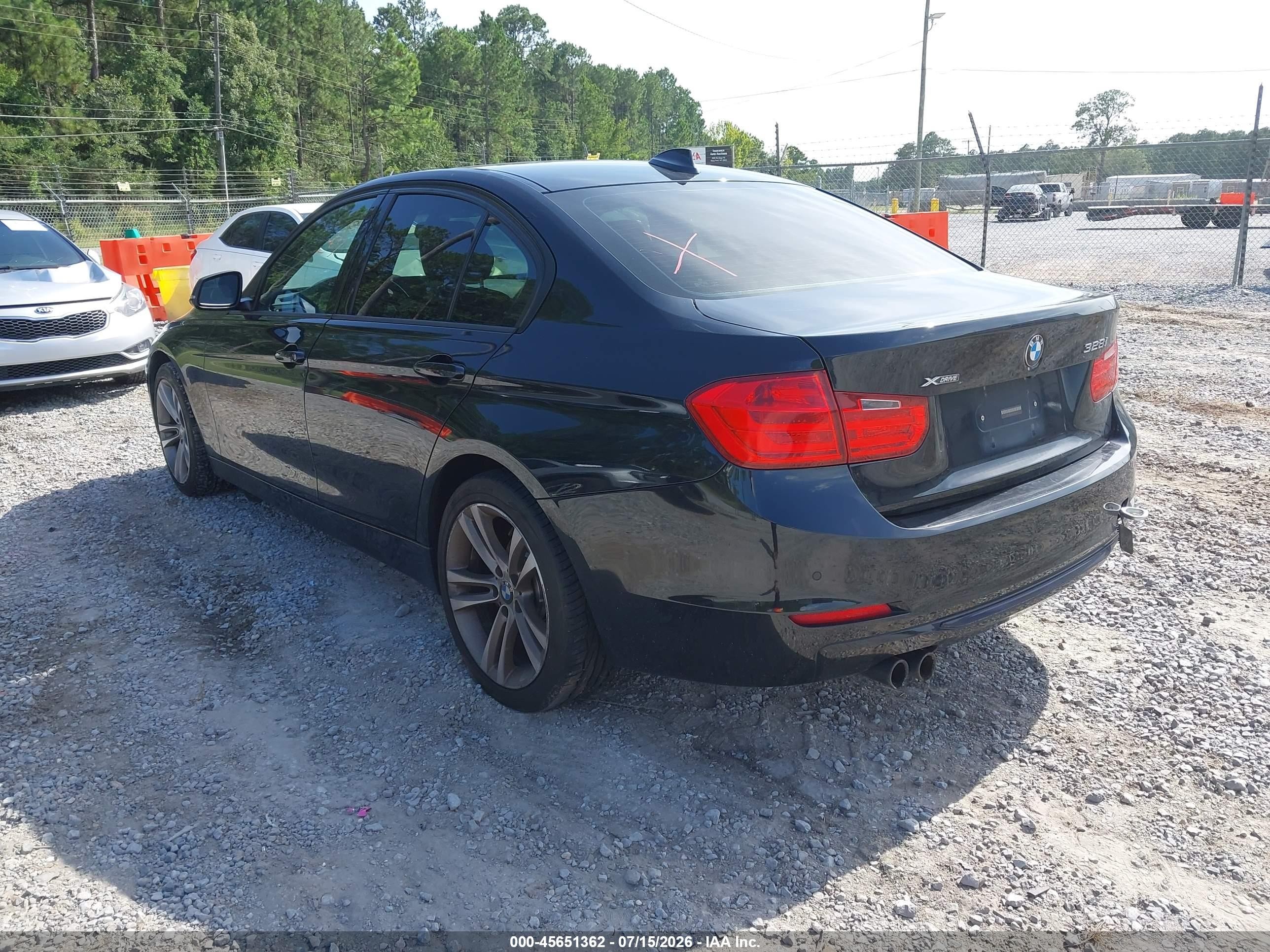 2015 Bmw 328i Xdrive Black vin: WBA3B3G52FNR87879