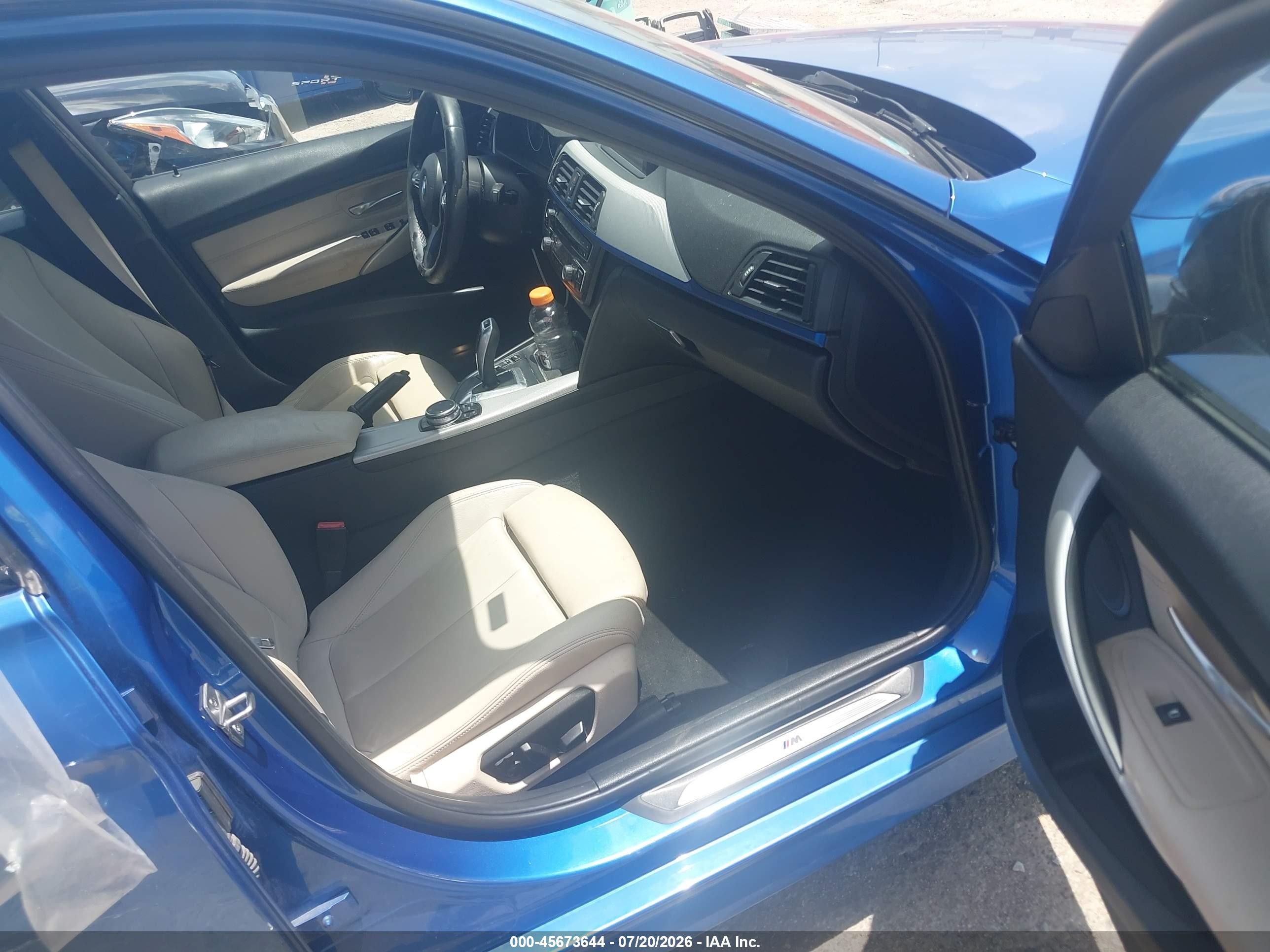 2015 Bmw 328i Xdrive Blue vin: WBA3B3G52FNR88692