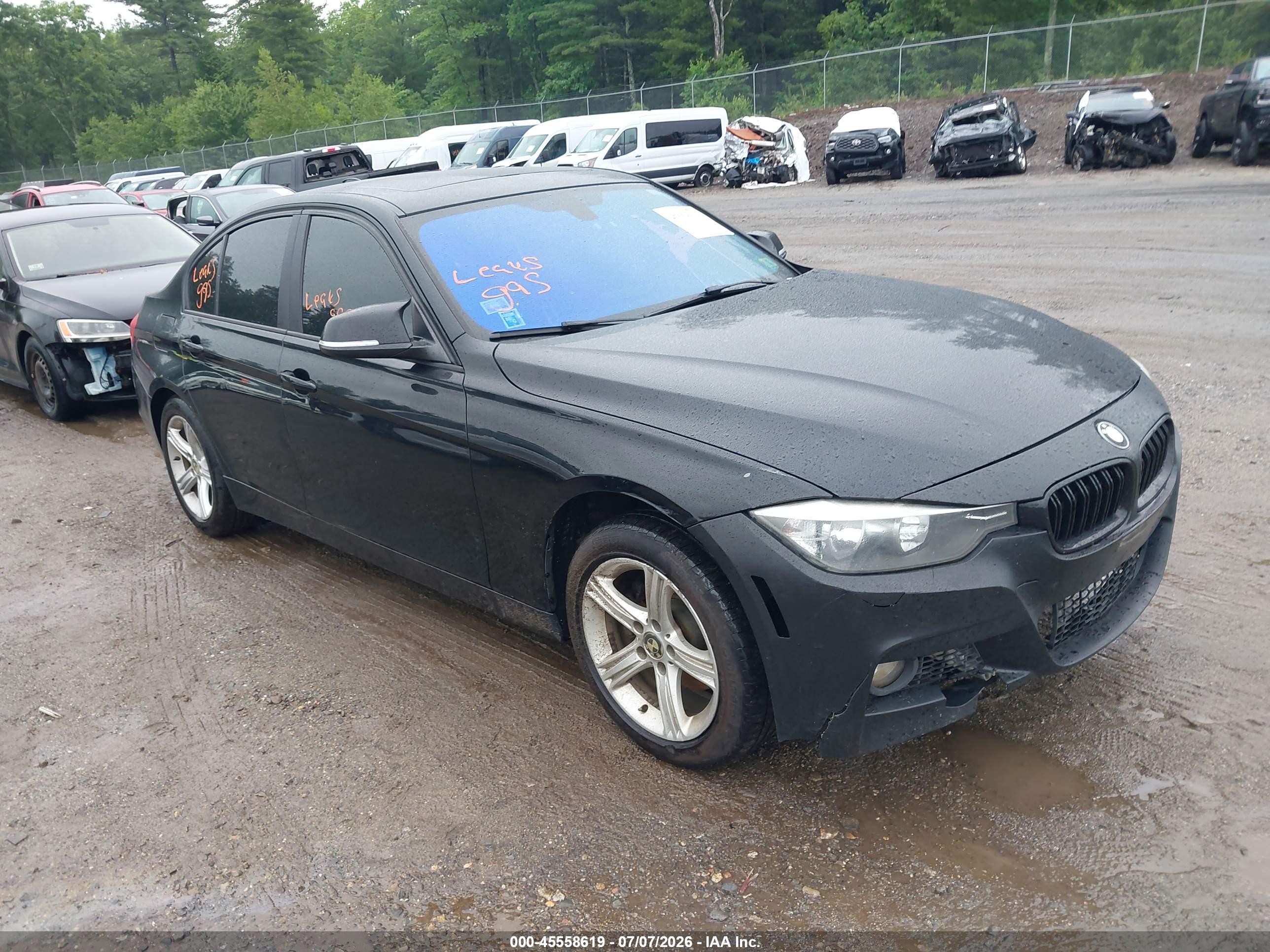 2013 Bmw 328i Xdrive Black vin: WBA3B3G54DNR79537