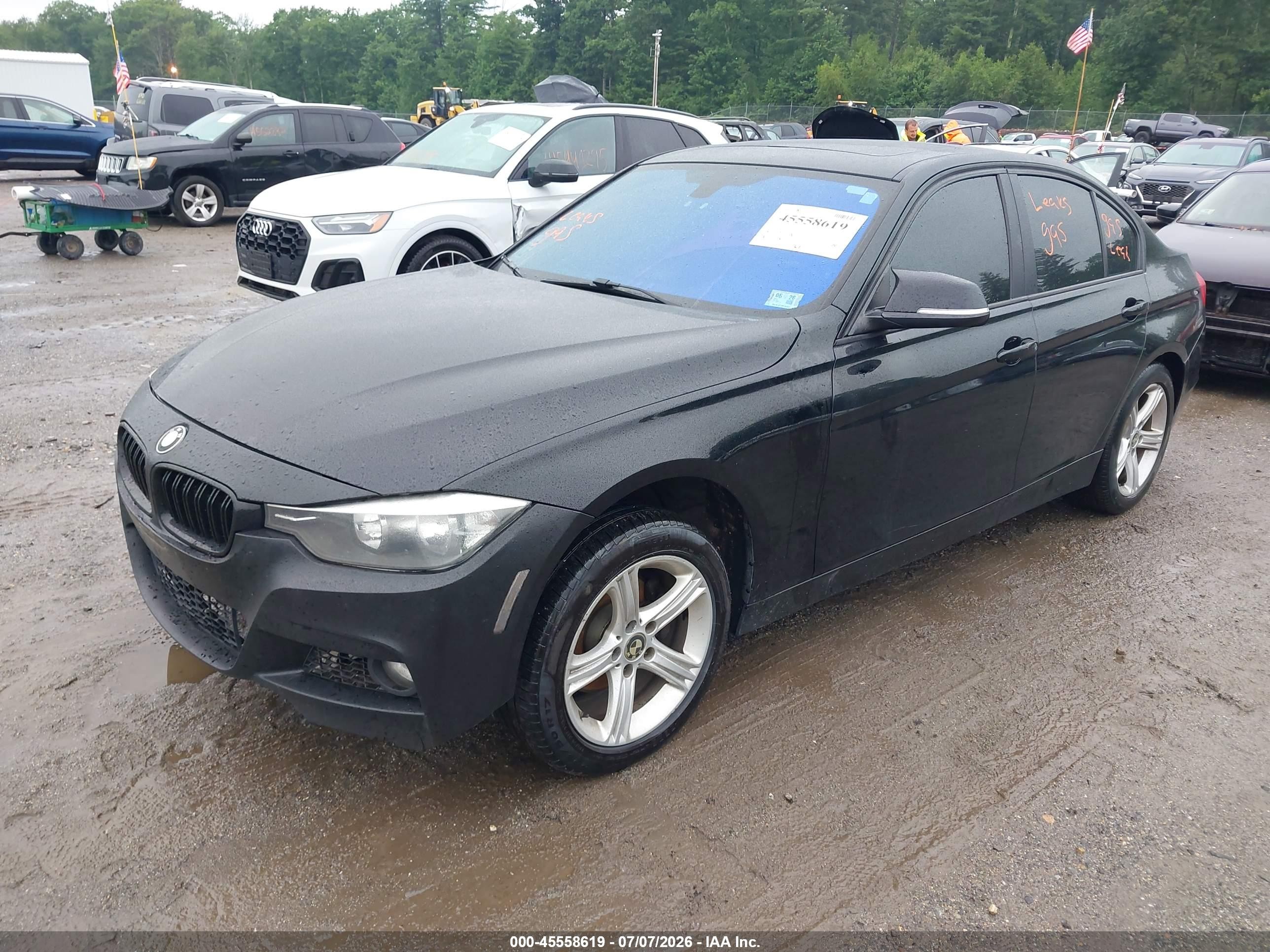 2013 Bmw 328i Xdrive Black vin: WBA3B3G54DNR79537